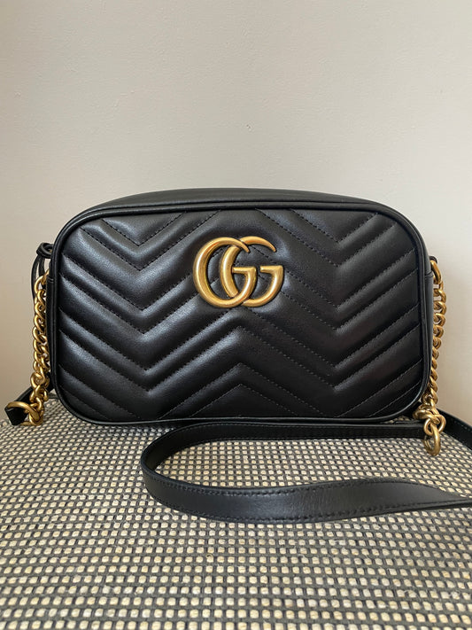 Preloved Gucci Marmont Shoulder Bag, Small