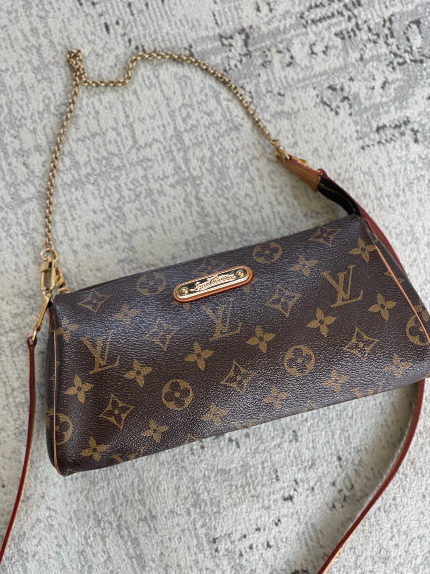 Preloved Louis Vuitton Monogram Canvas Eva Clutch/Crossbody Bag