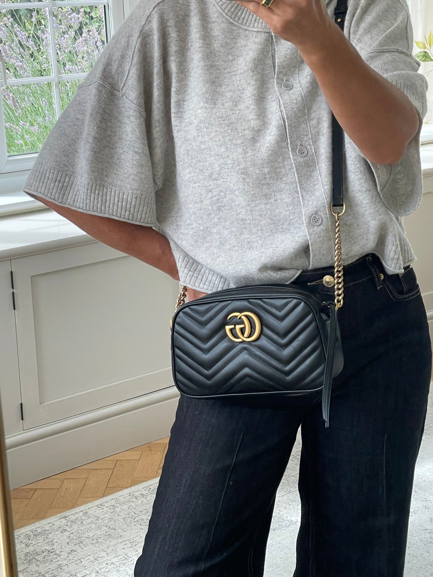 Preloved Gucci Marmont Shoulder Bag, Small