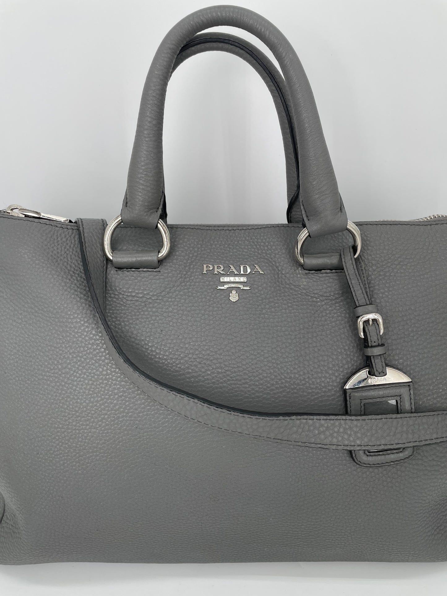 Preloved Prada Vitello Phenix Two Way Tote Bag, Large