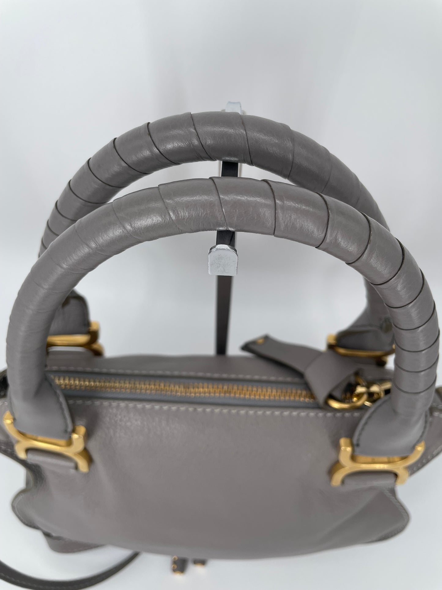 Preloved Chloe Marcie Satchel Bag with Long Strap, Small