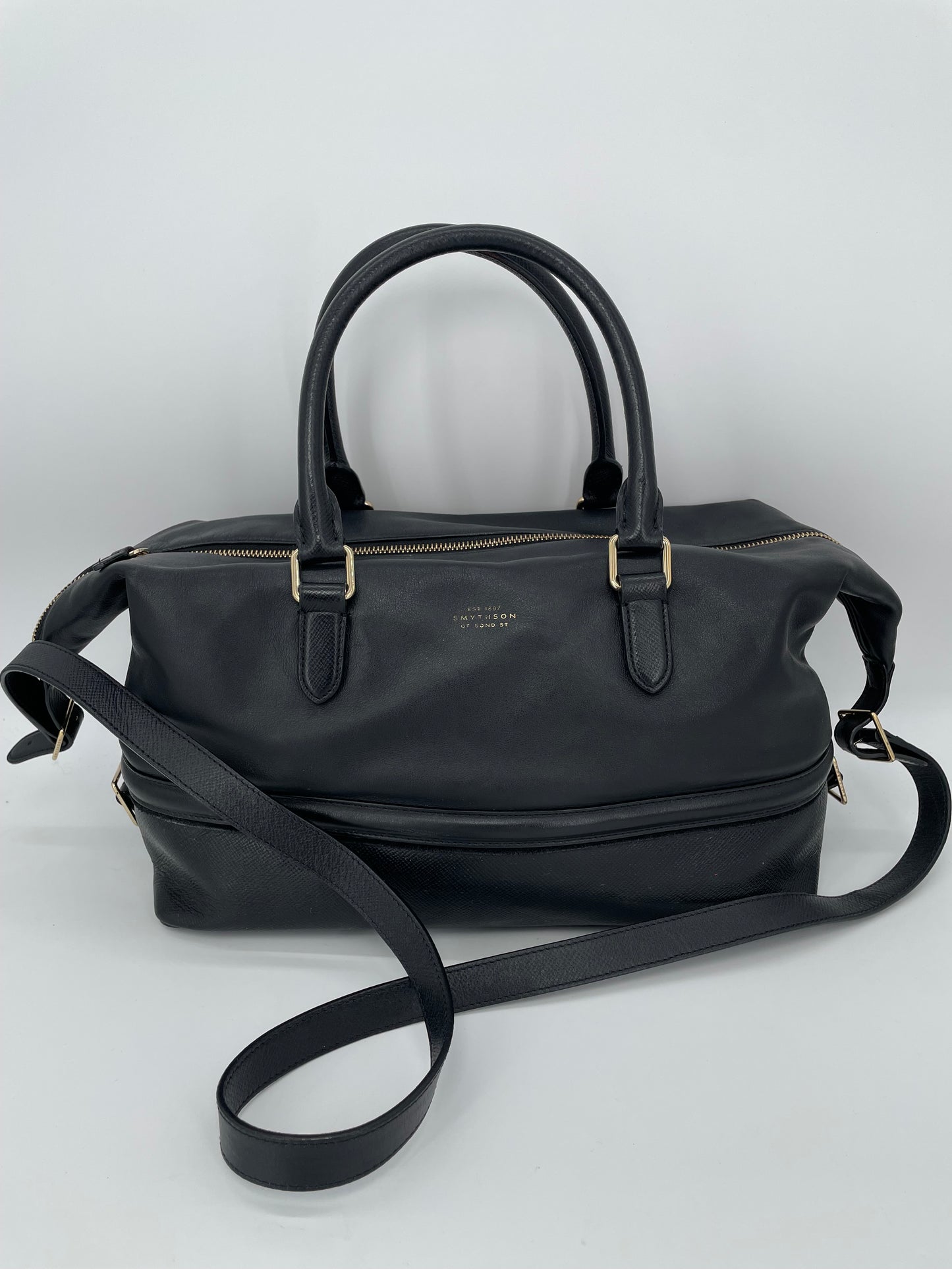 Preloved Smythson Panama Duffle tote