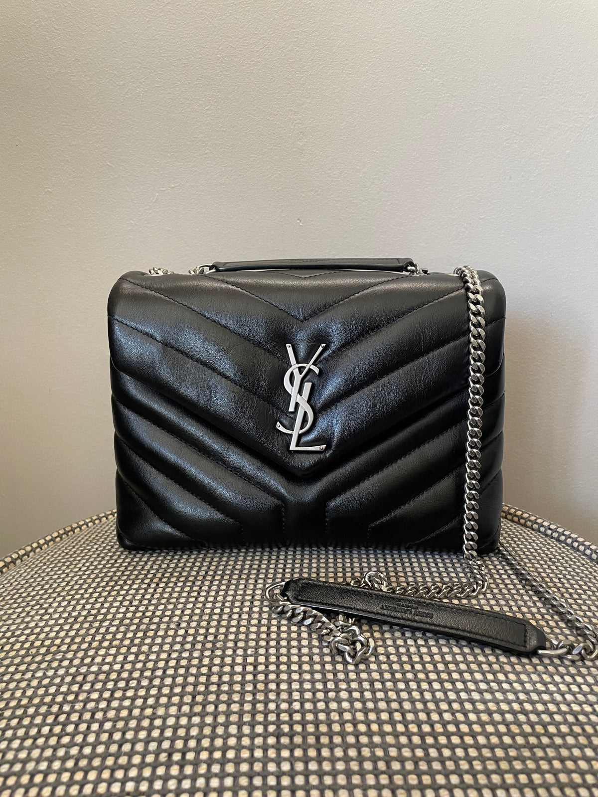 Preloved Yves Saint Laurent  ‘Y’ Quilted Lou Lou Shoulder  Bag, Small