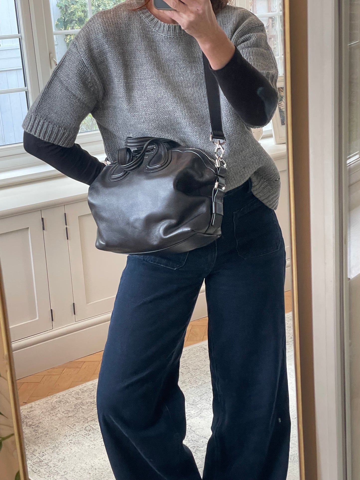 Preloved Givenchy Nightingale Shoulder Tote Bag, Small