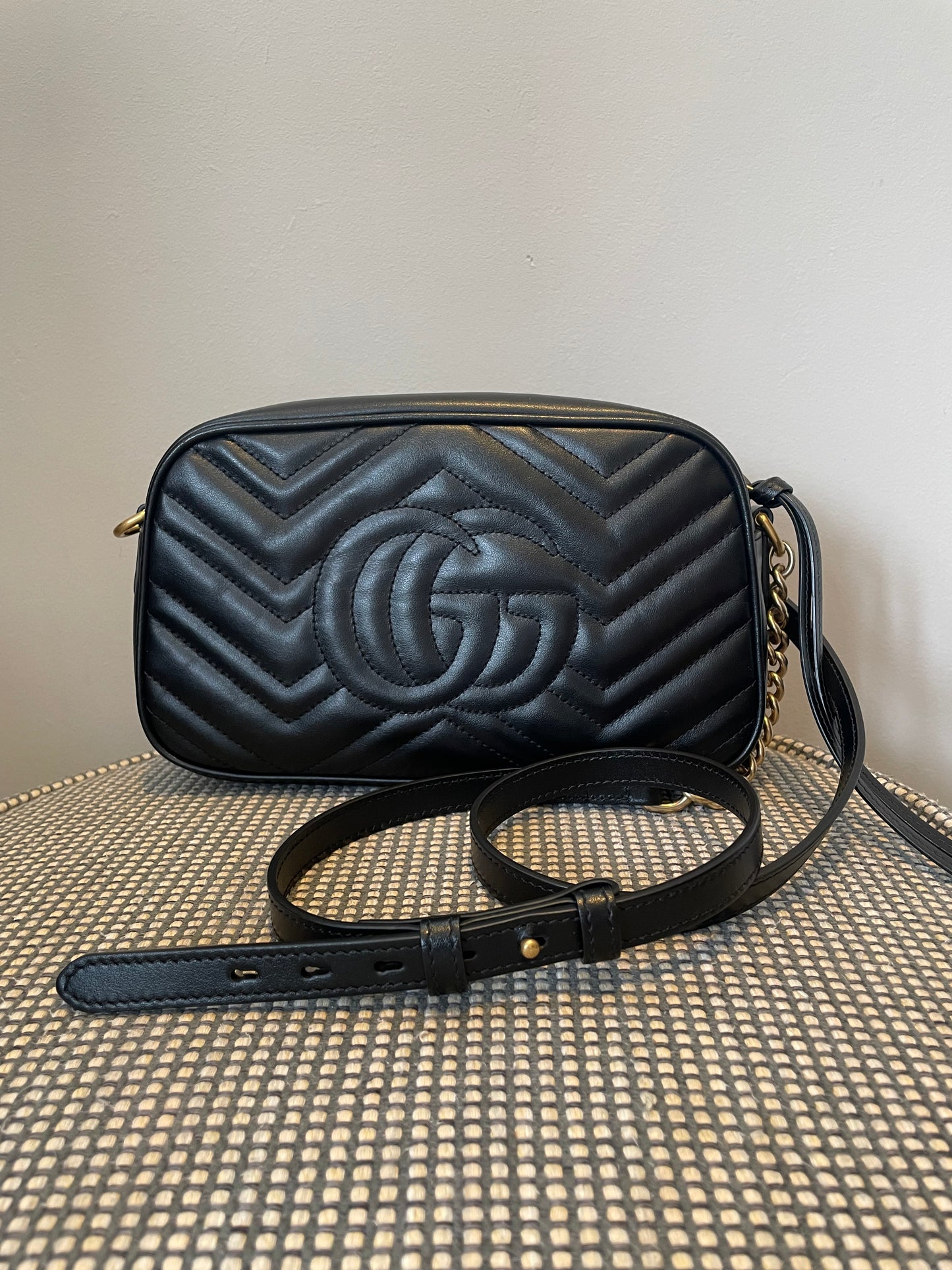 Preloved Gucci Marmont Shoulder Bag, Small