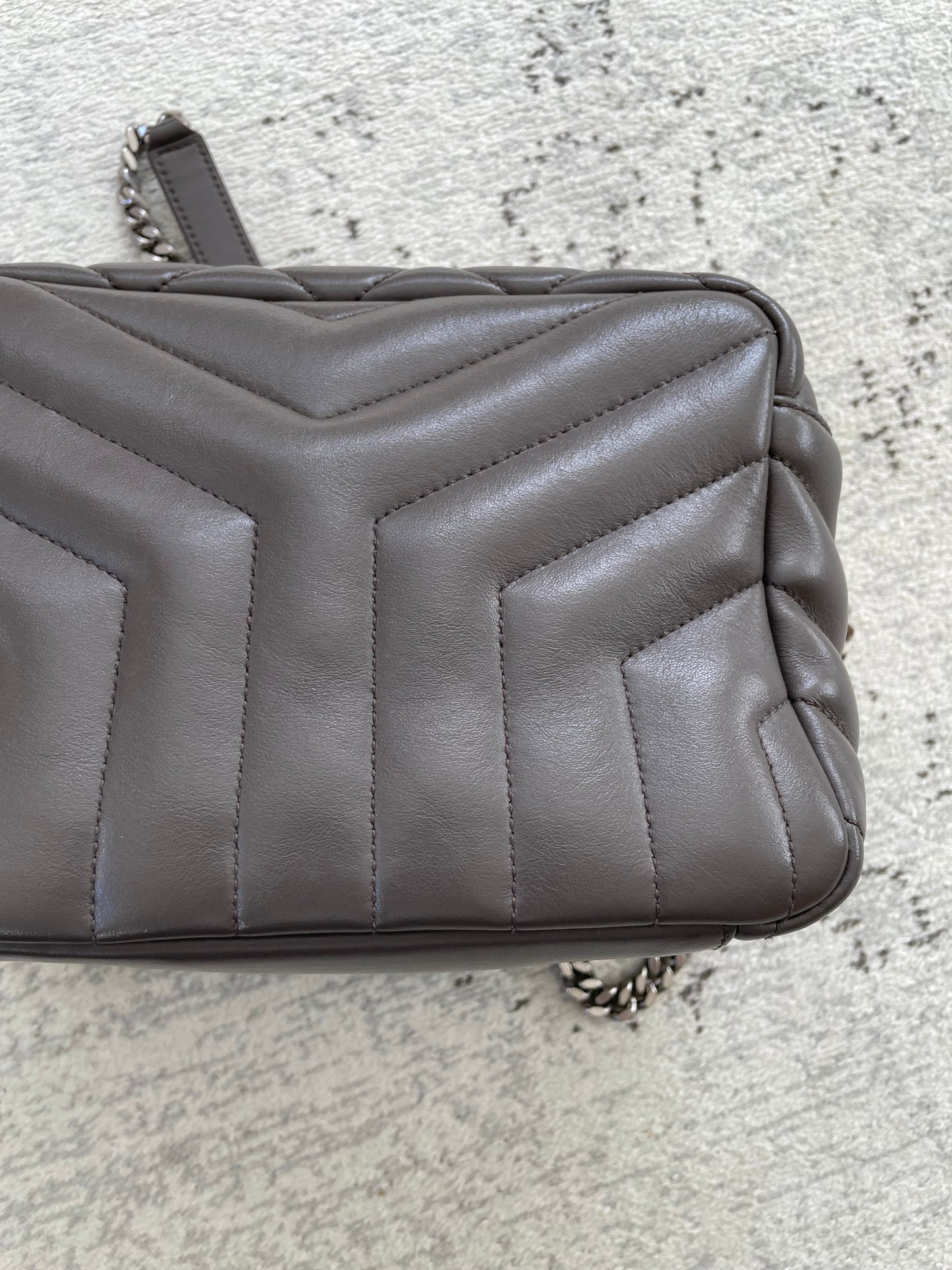 Preloved Saint Laurent Loulou Bowling Bag, Small
