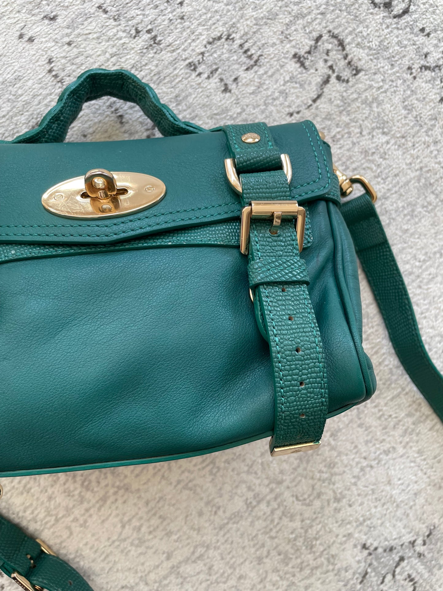 Preloved Mulberry Alexa Satchel Bag, Mini