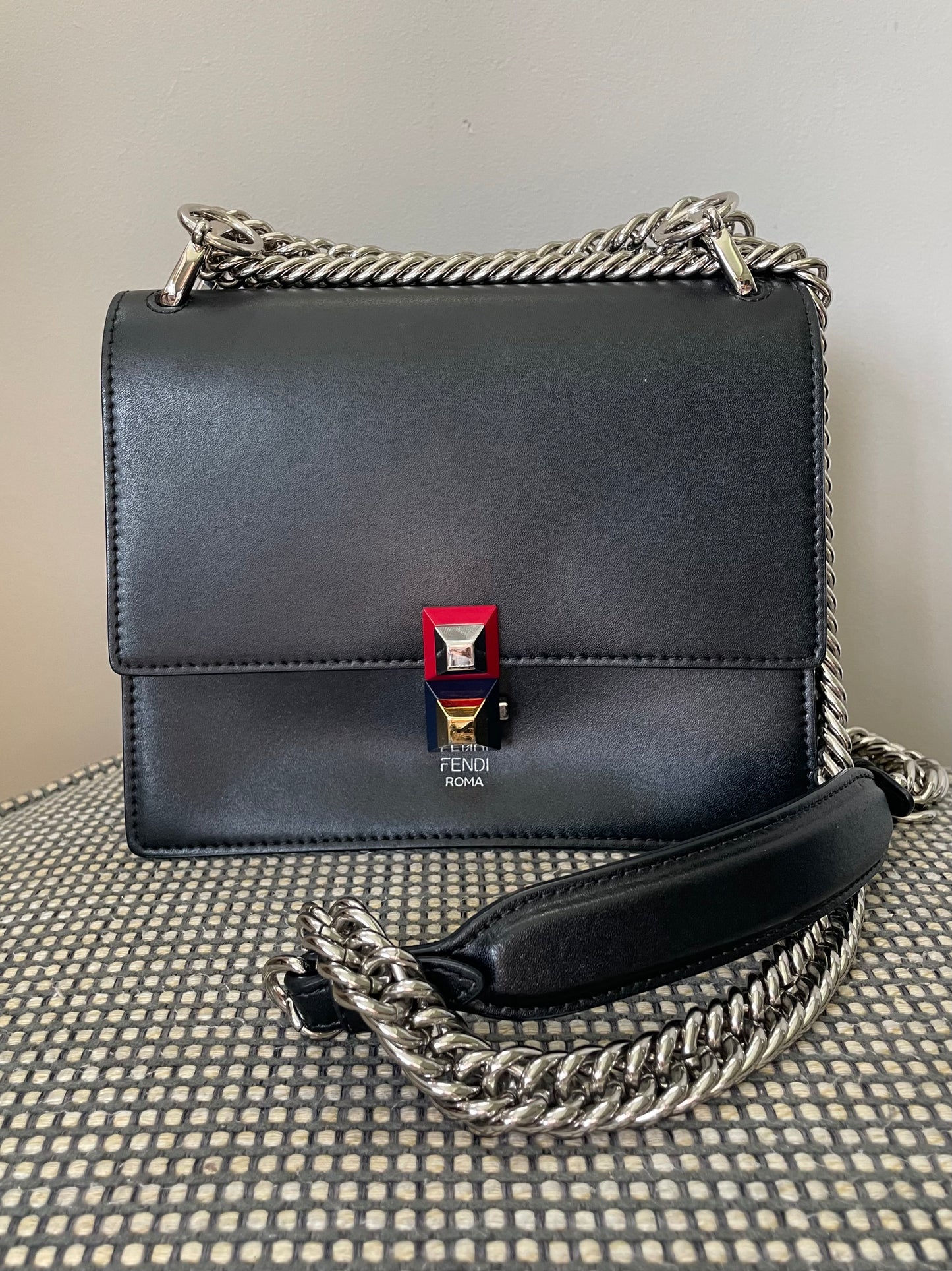Preloved Fendi Kan I Two Way Shoulder Bag, Small