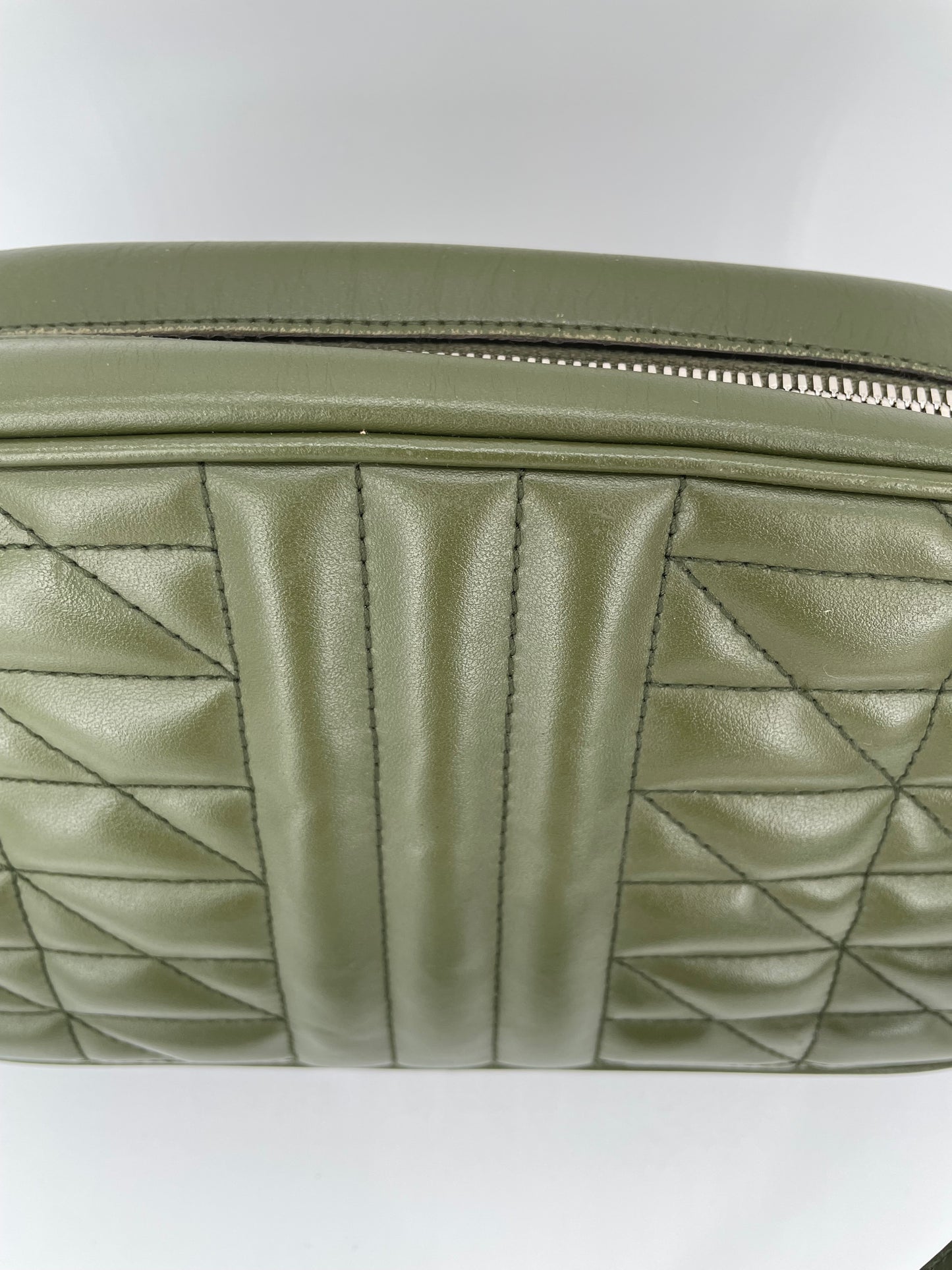 Preloved Gucci Quilted Leather Geometric Marmont Crossbody Bag, Small