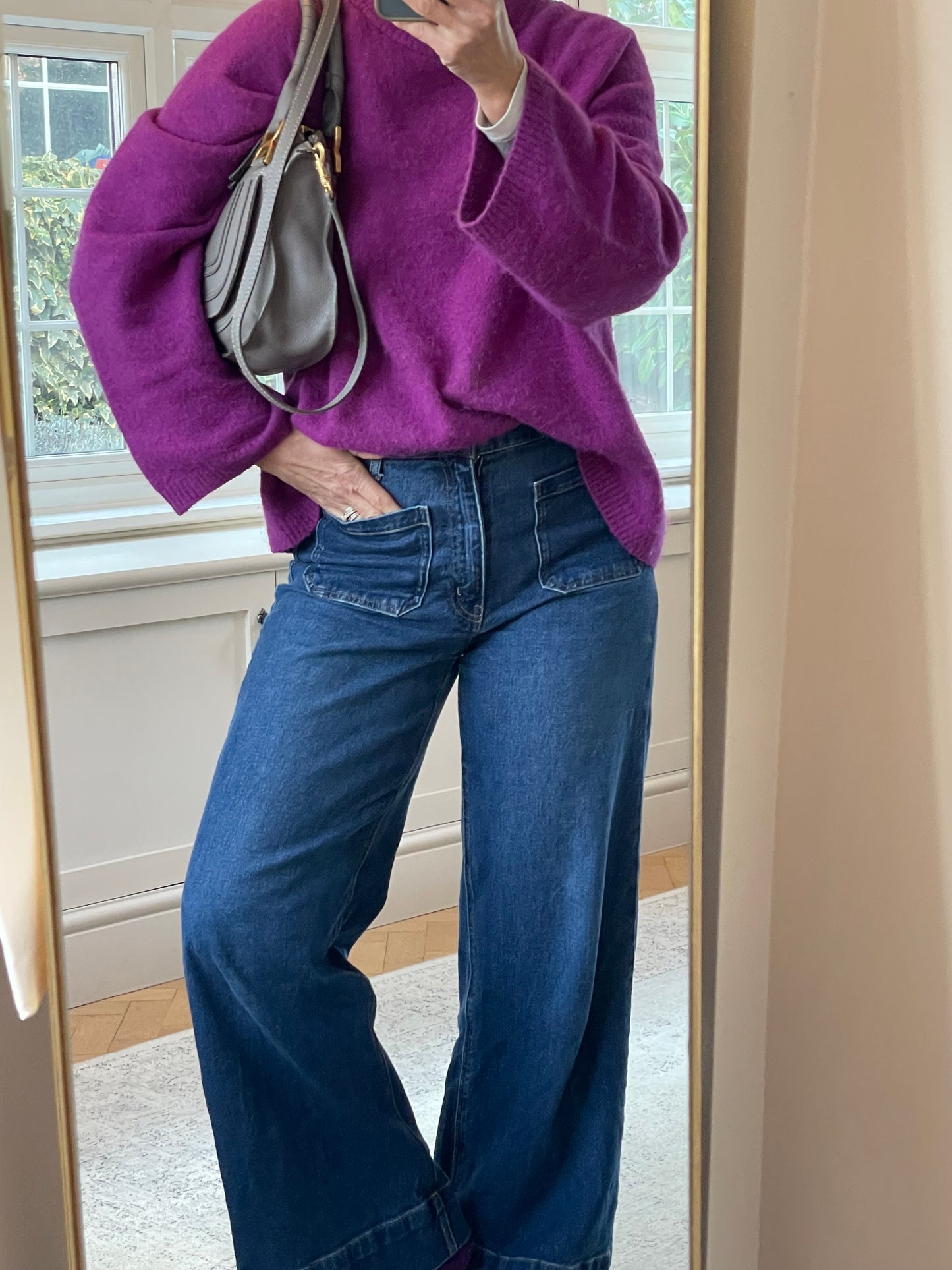 Preloved Chloe Marcie Satchel Bag with Long Strap, Small