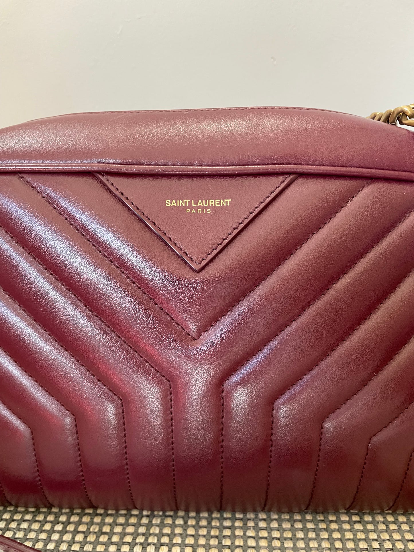 Preloved Saint Laurent Joan Camera Crossbody Bag, Medium