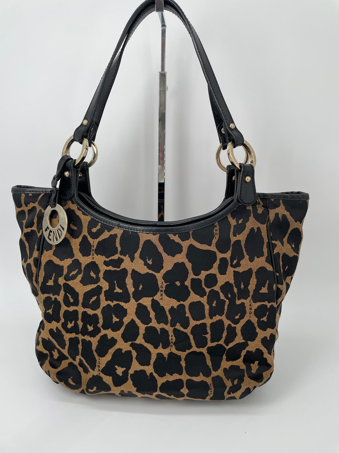 Preloved, Vintage Fendi Chef Canvas Shoulder tote bag