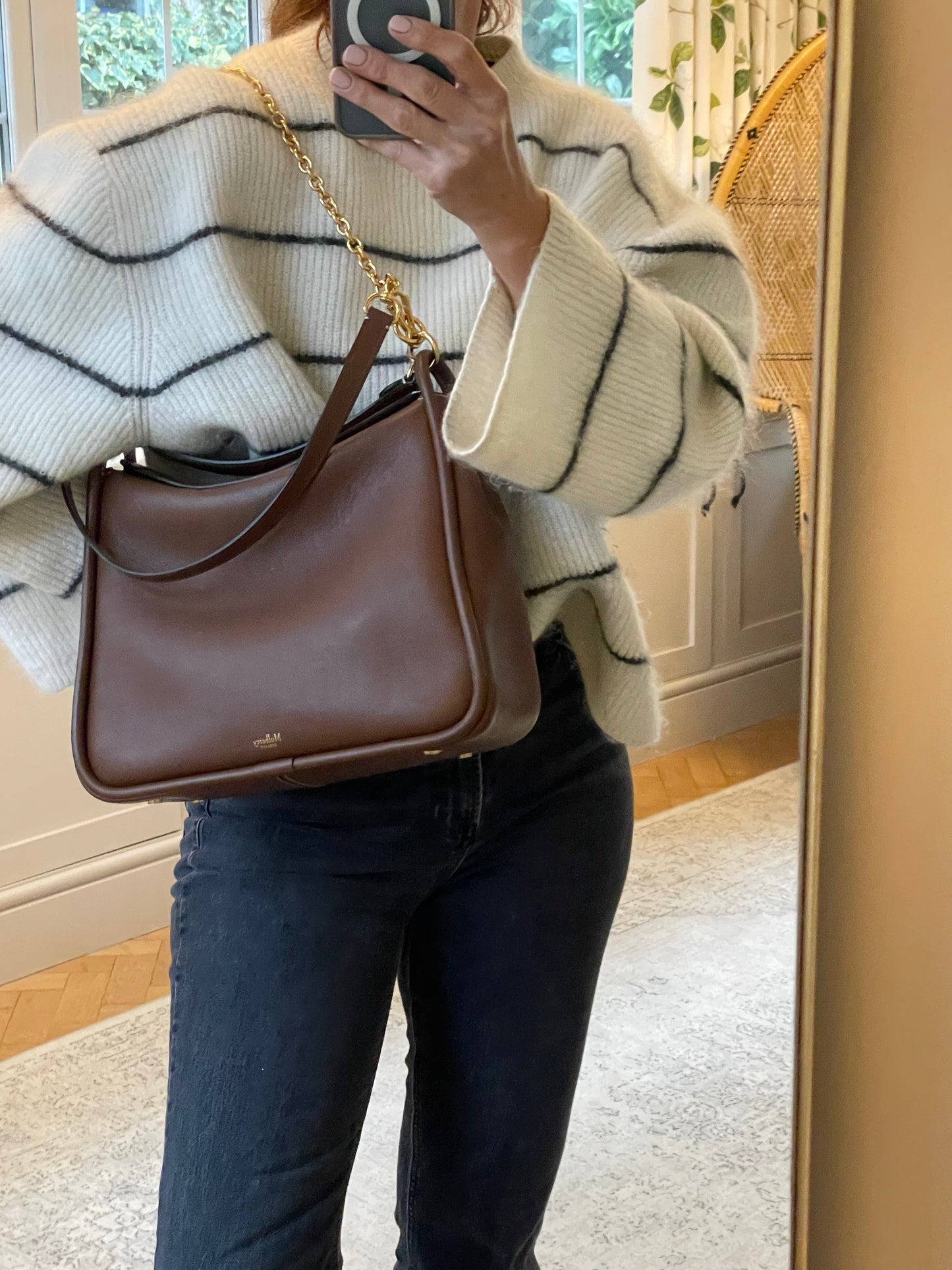 Preloved Mulberry Leighton Shoulder Bag, Medium