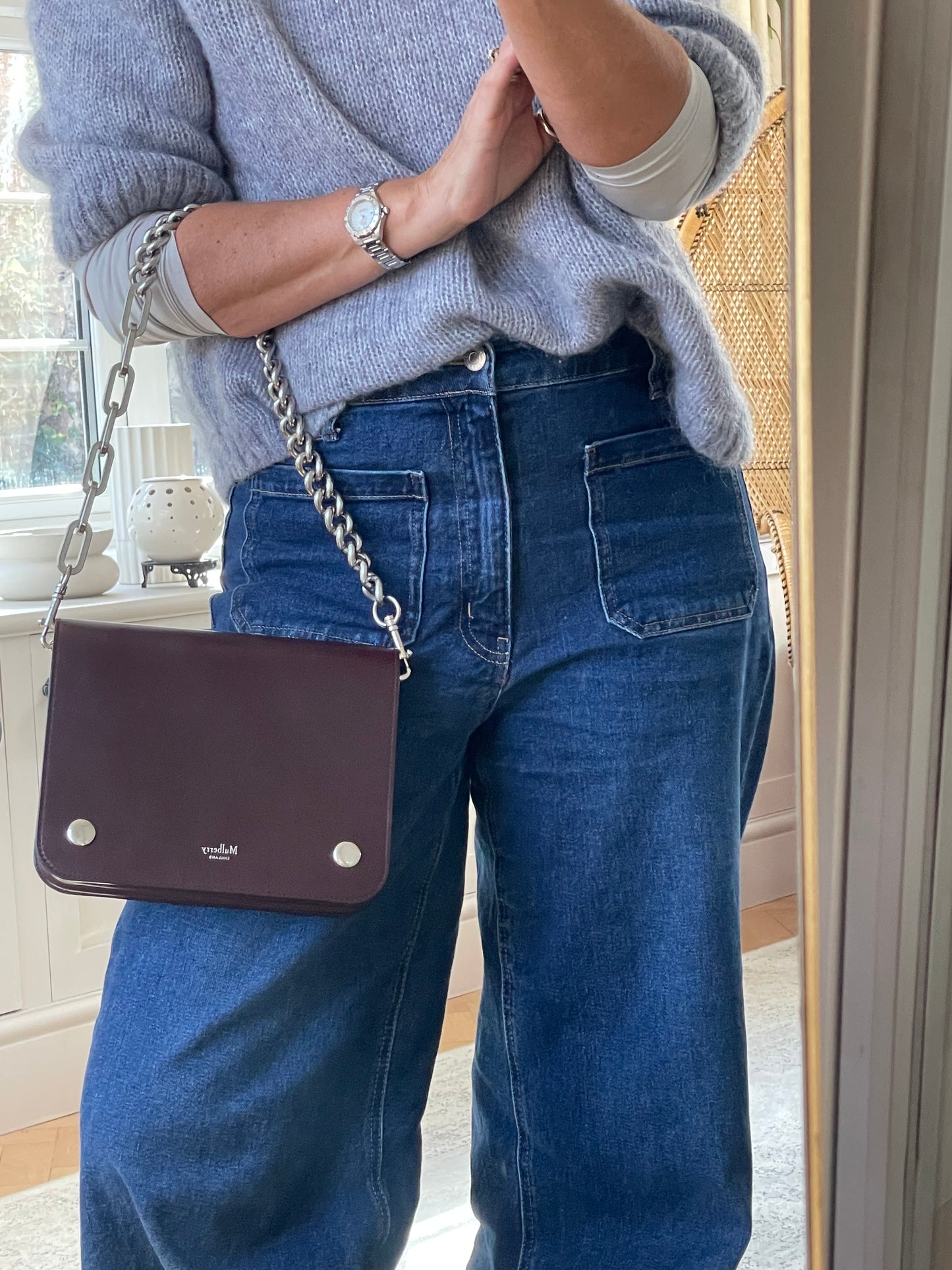 Preloved Mulberry Clifton Shoulder Bag/Clutch