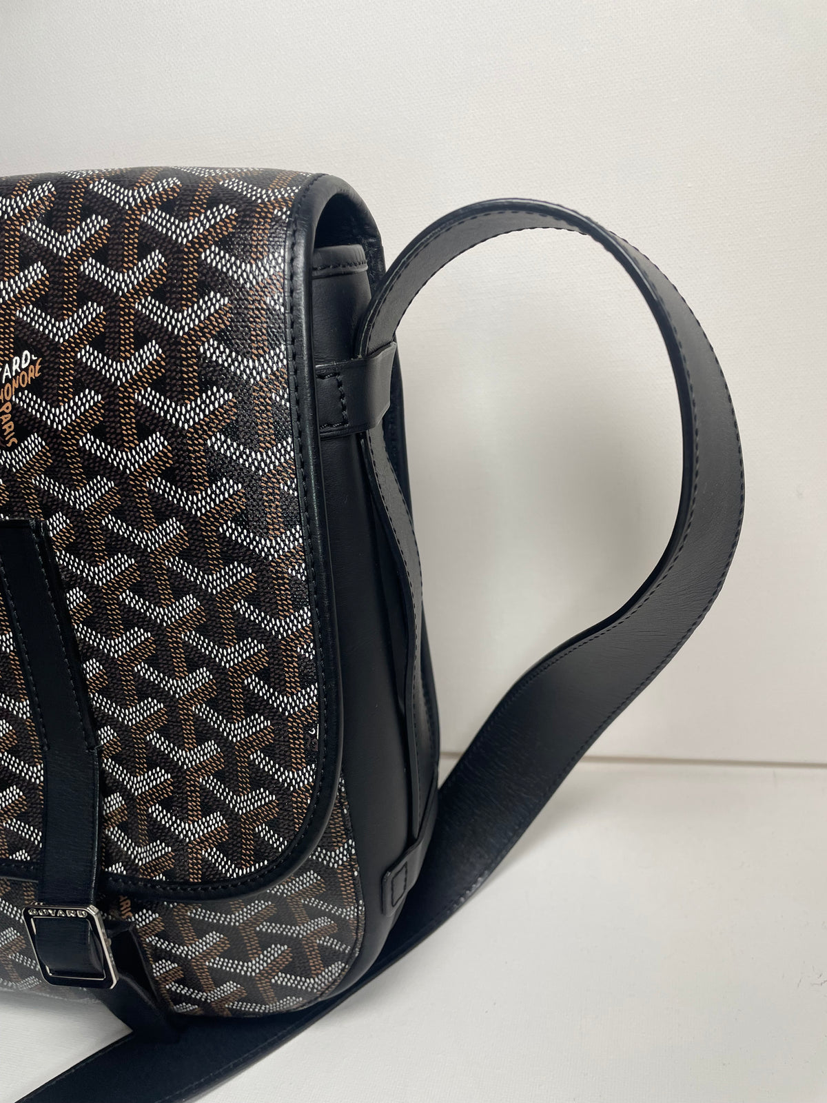 Preloved Goyard Goyardine Belvedere Messenger Bag, GM