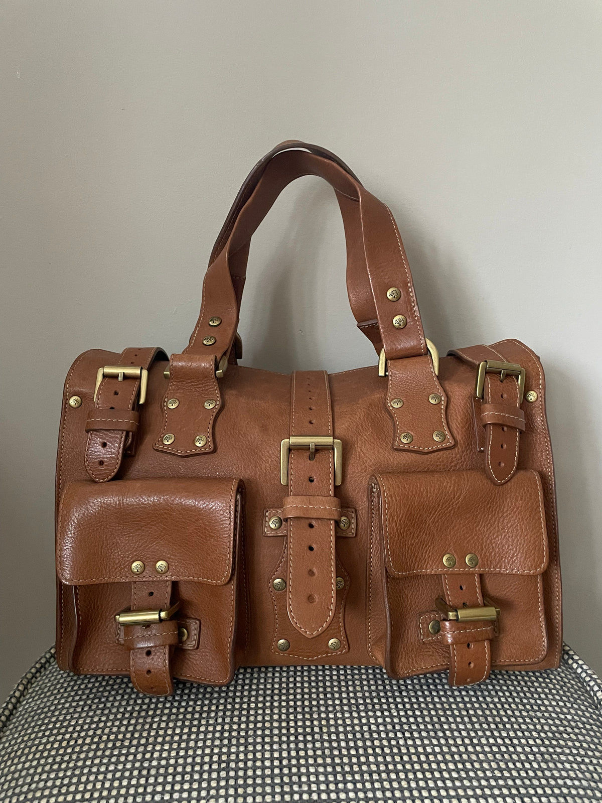 Preloved Mulberry Vintage Roxanne Satchel Shoulder Bag, Medium
