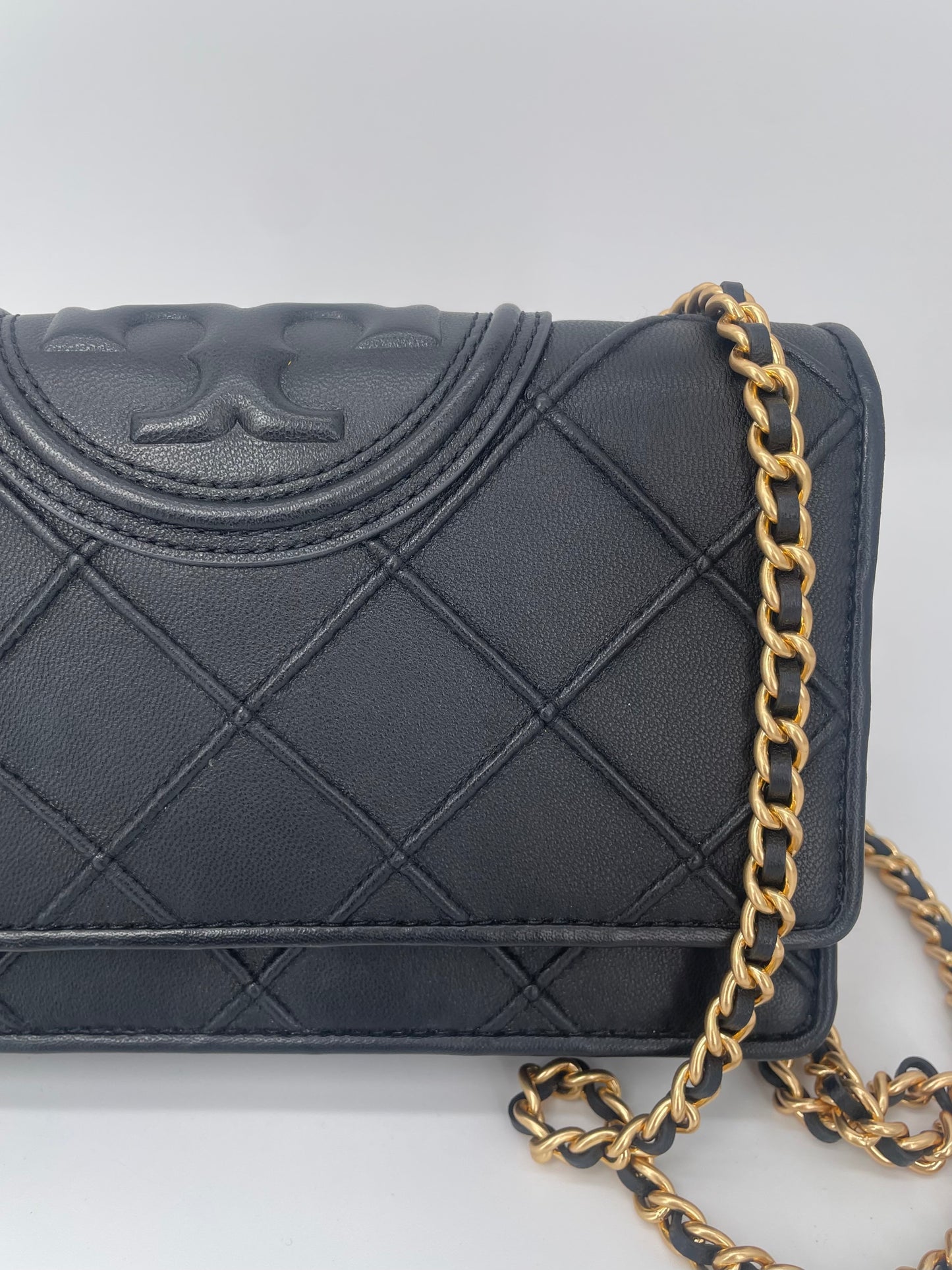 Preloved Tory Burch Fleming Soft Chain Wallet
