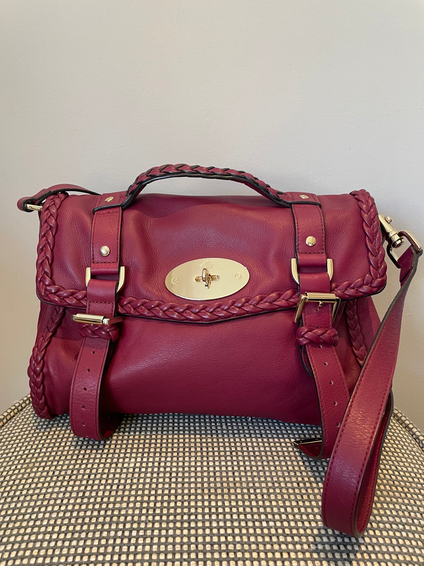 Preloved Mulberry Alexa Satchel Bag, Regular