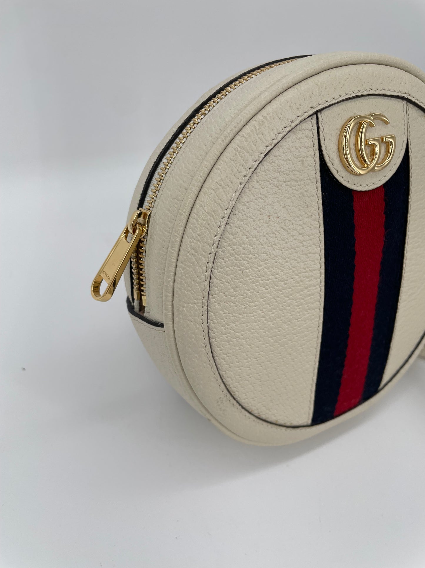 Preloved Gucci Ophidia Vintage Web Circle Backpack Bag, Mini