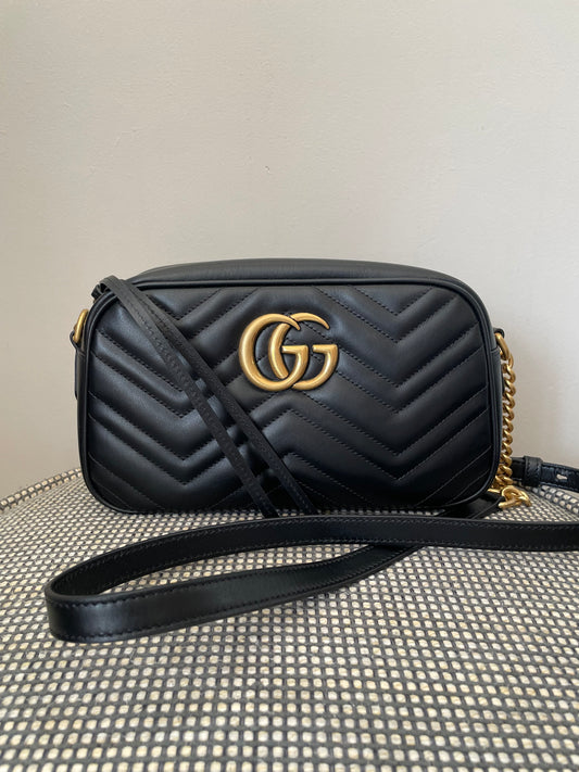 Preloved Gucci Marmont Shoulder Bag, Small