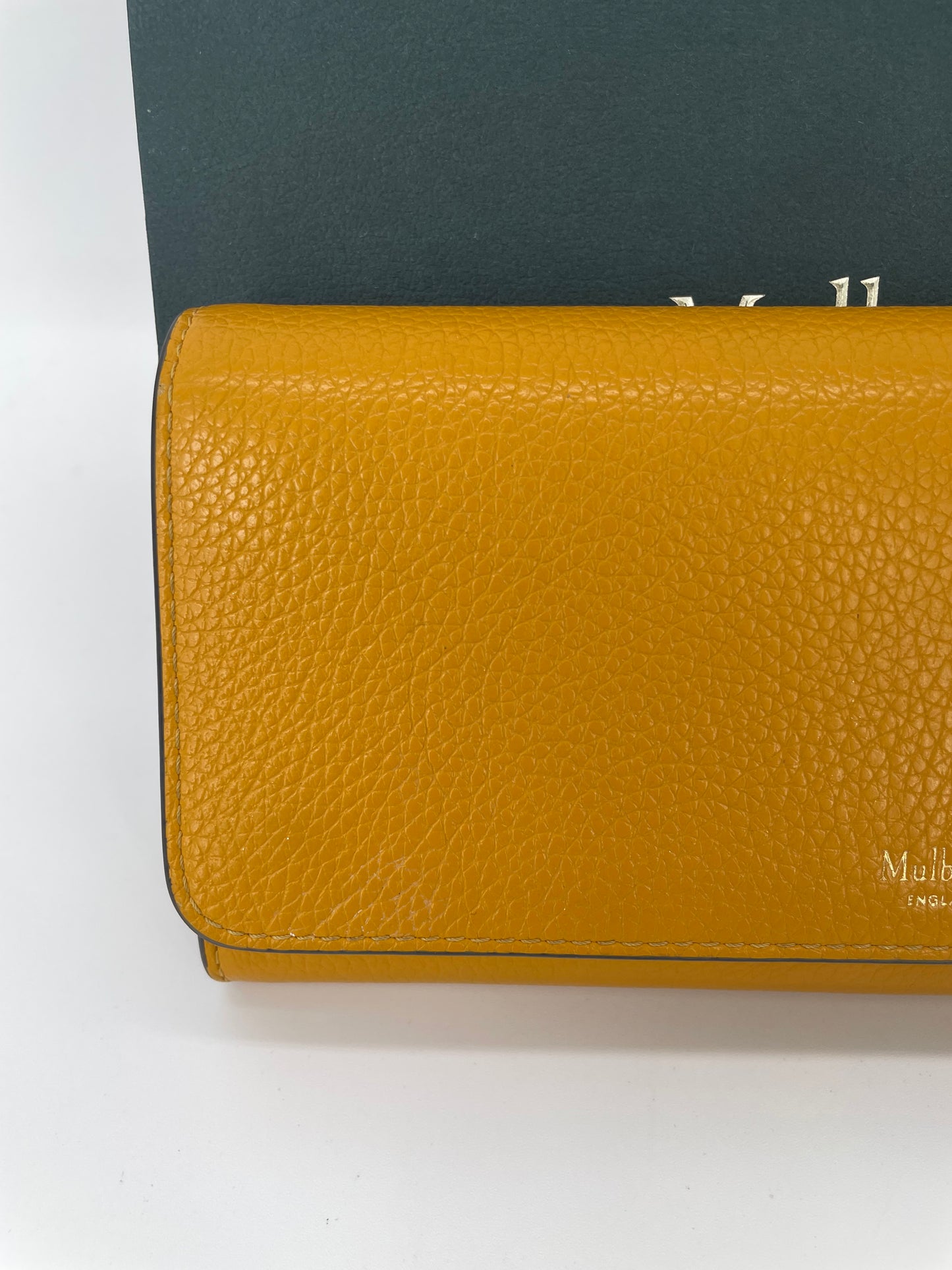 Preloved Mulberry Continental Small Classic Grain Wallet