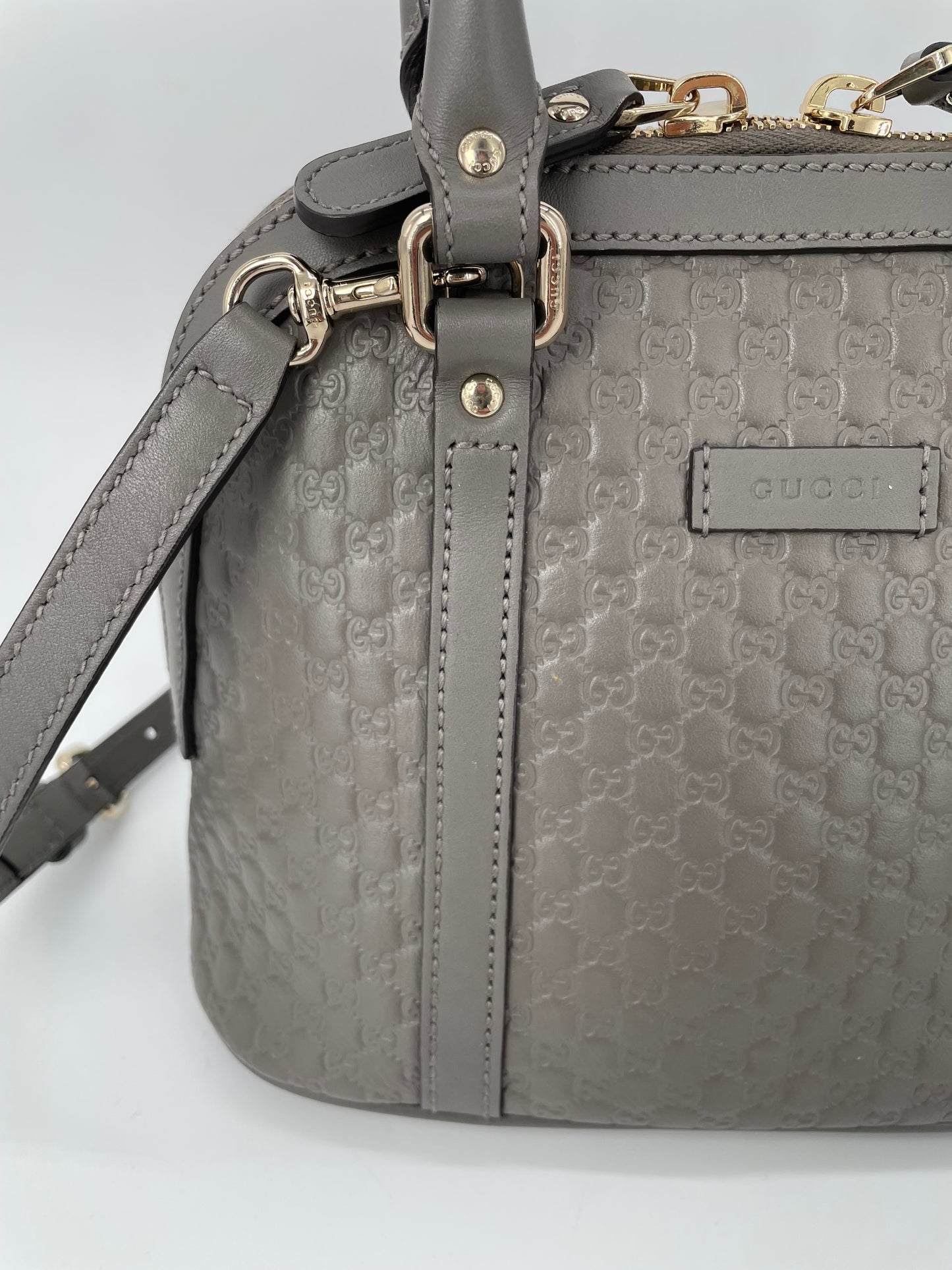Preloved Gucci Guccissima Dome Shoulder Bag, Mini