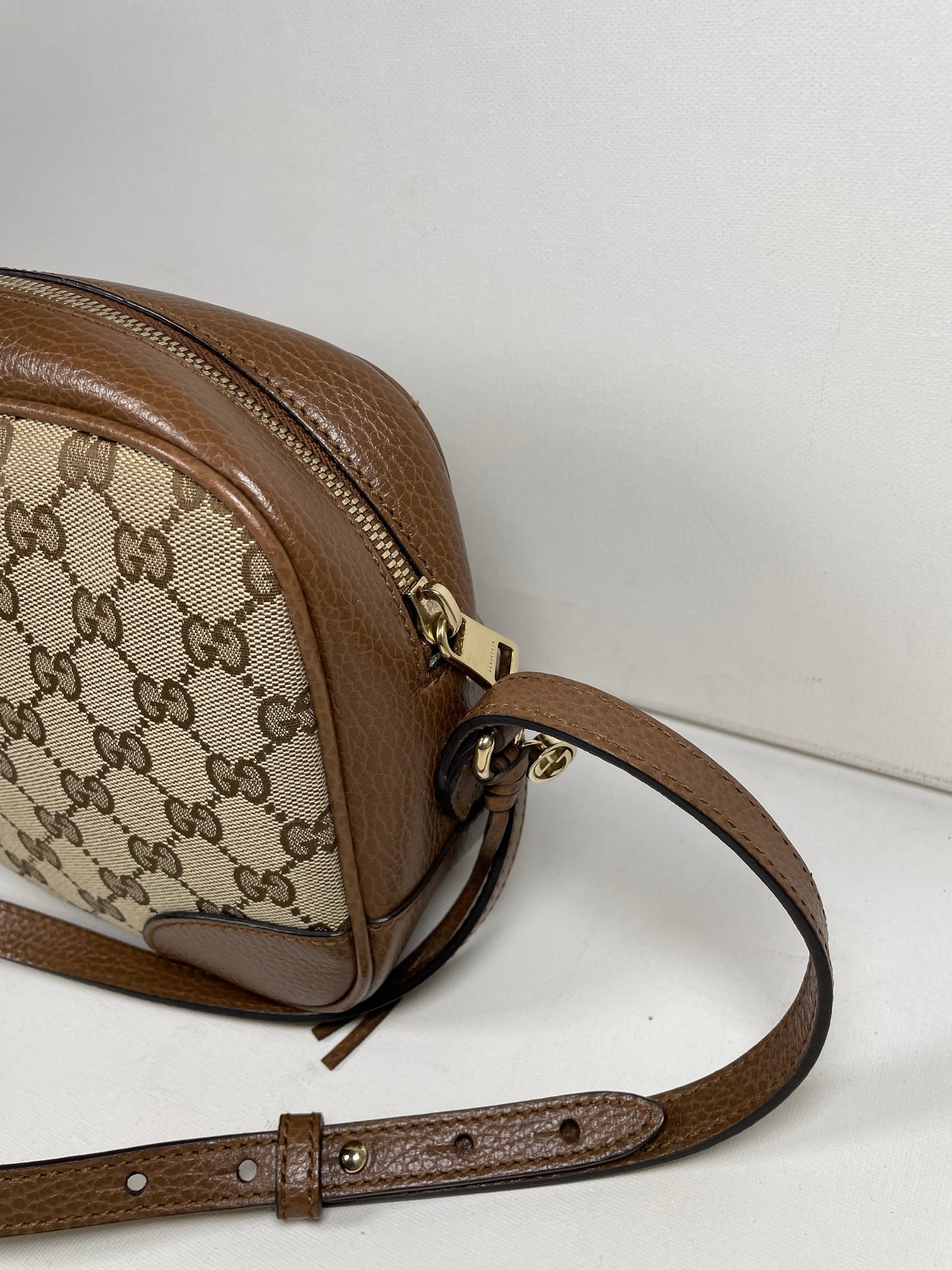 Preloved Gucci Bree Monogram Crossbody Bag