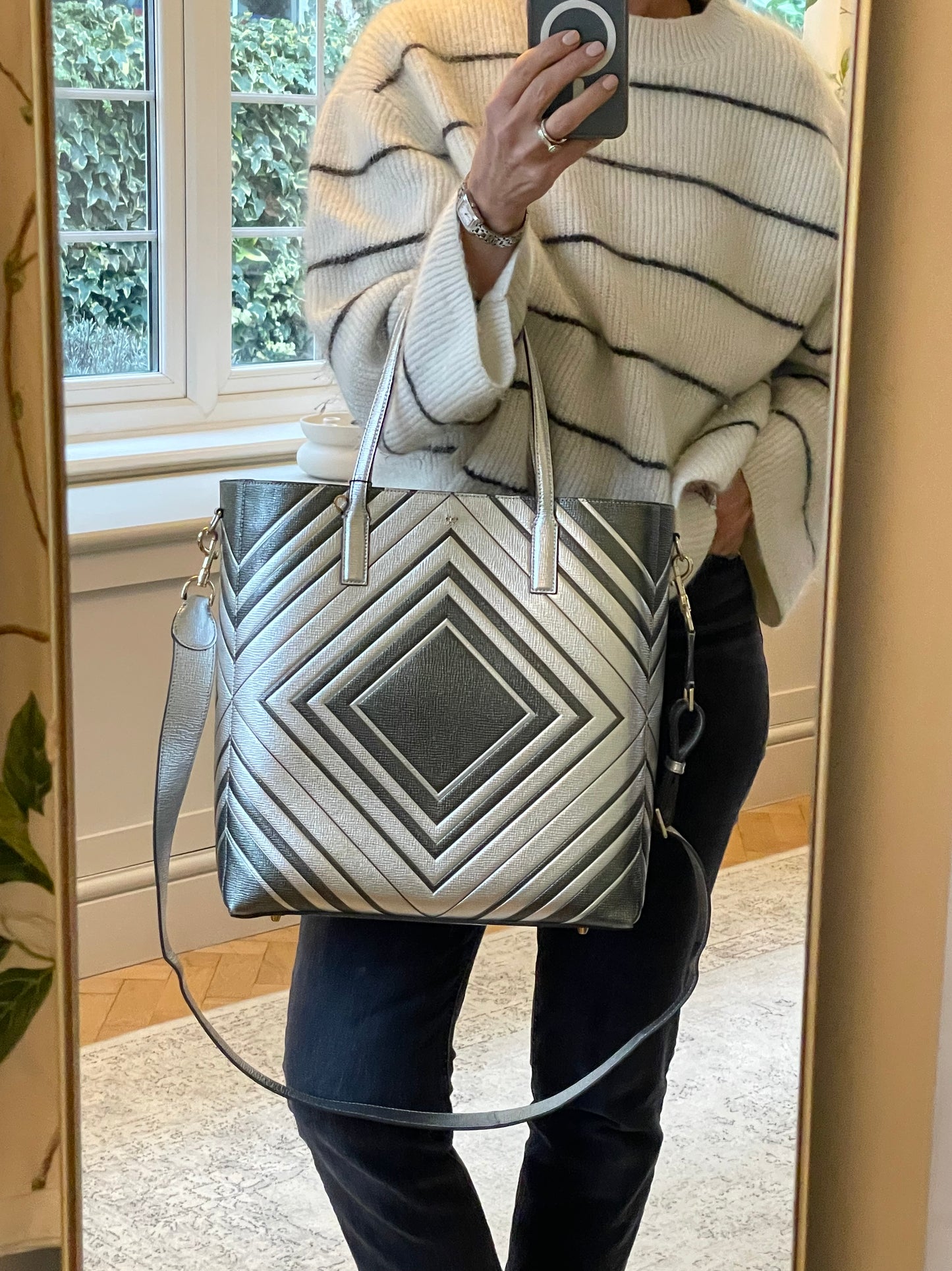 Preloved Anya Hindmarch Ebury Shopping Tote Bag