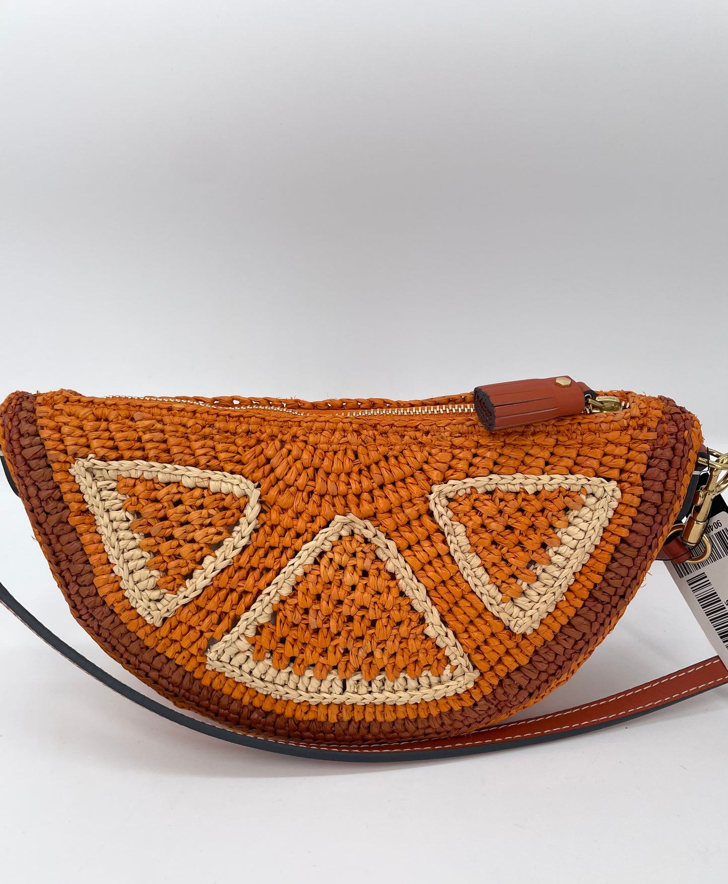 Preloved Anya Hindmarch Raffia Shoulder Bag, Clutch