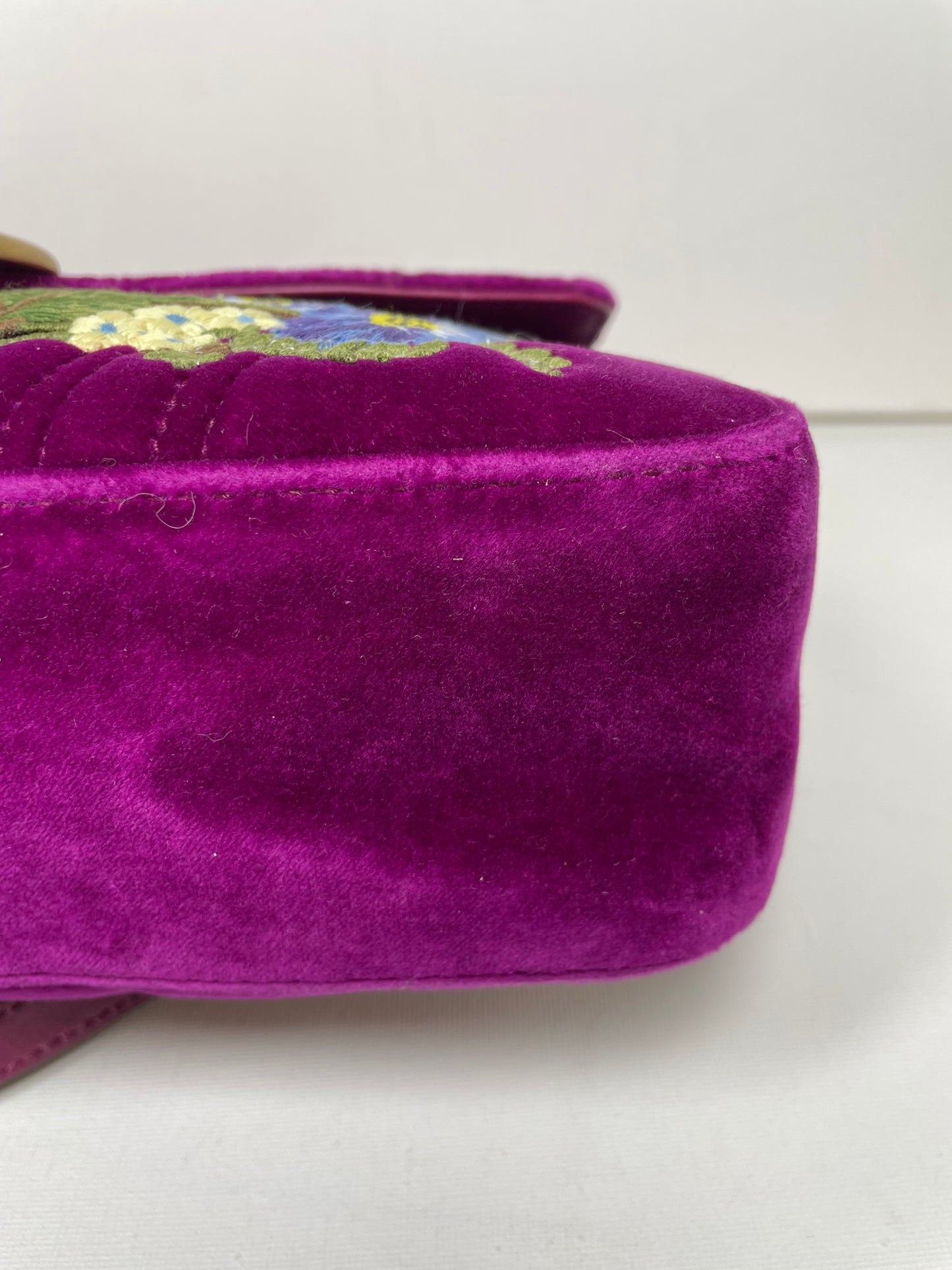 Preloved Gucci  Embroidered ‘LOVED’ Marmont shoulder Bag, Medium