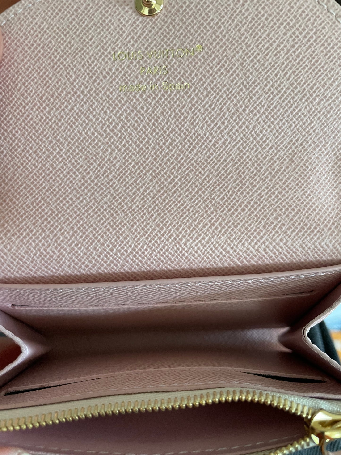 Preloved Louis Vuitton Rosalie Damier Azur Compact Coin Wallet