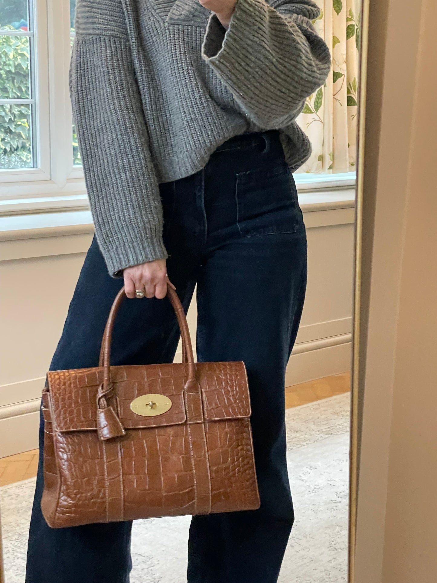 Preloved Mulberry Classic Bayswater Tote Bag, Large