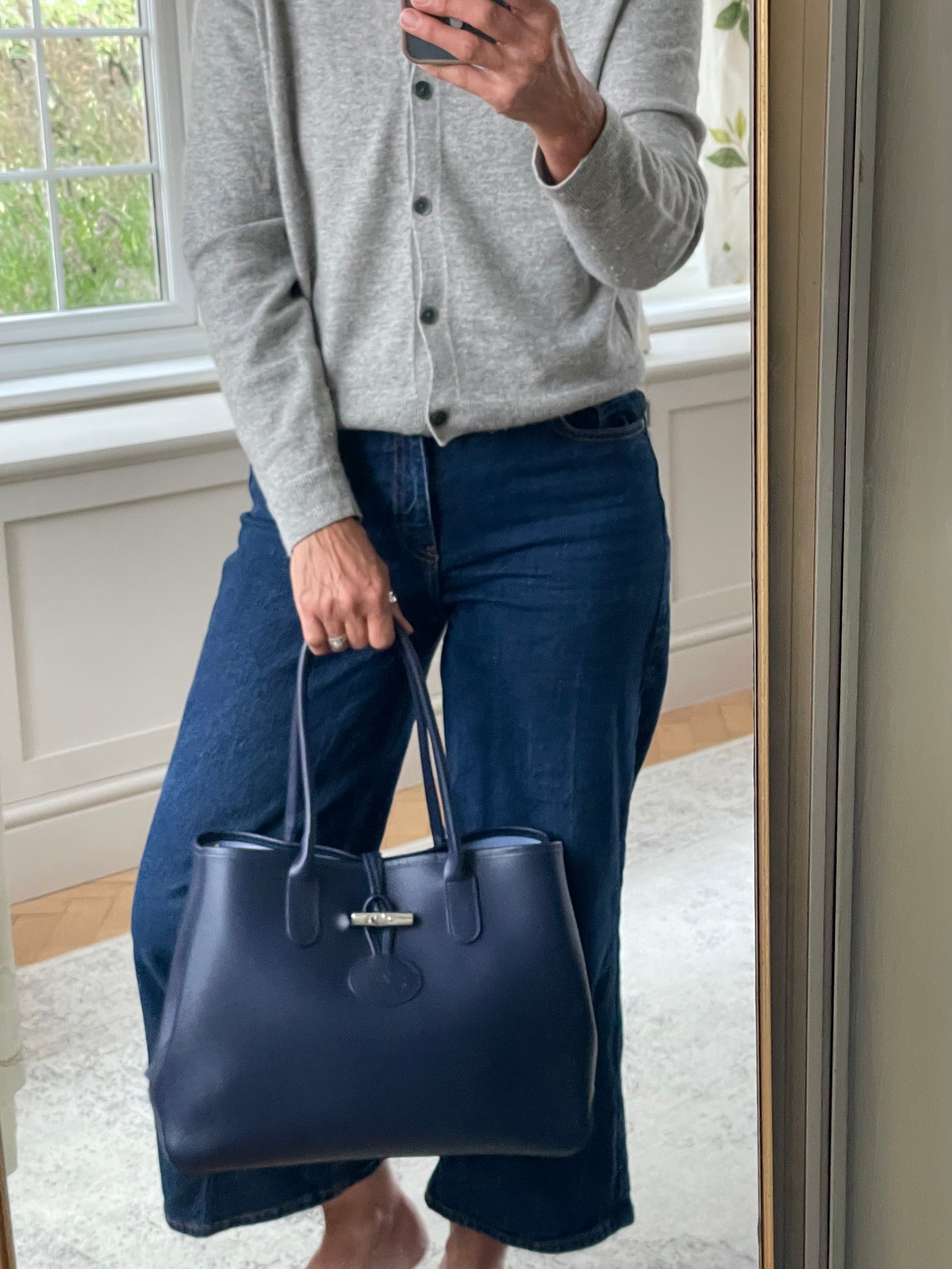 Preloved Longchamp Roseau Shopping Tote