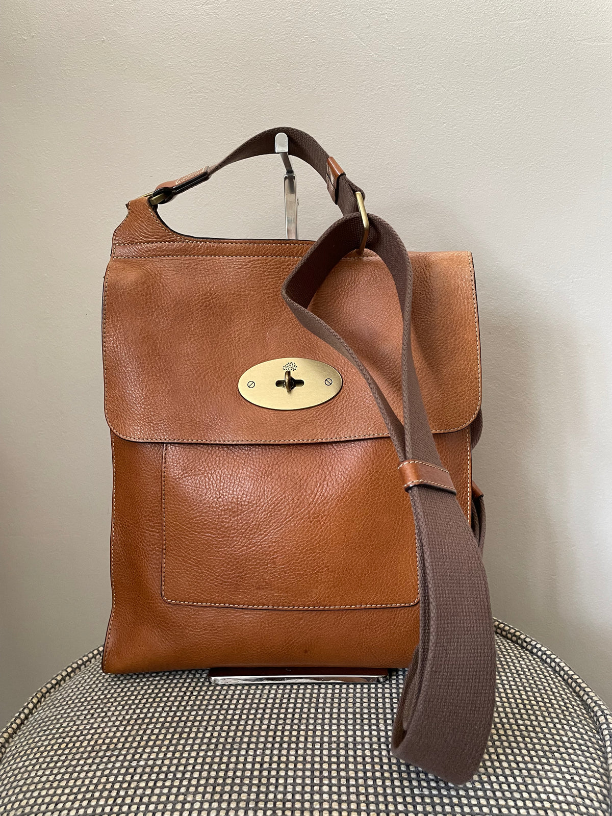 Preloved Mulberry Antony Messenger Crossbody Bag, Large