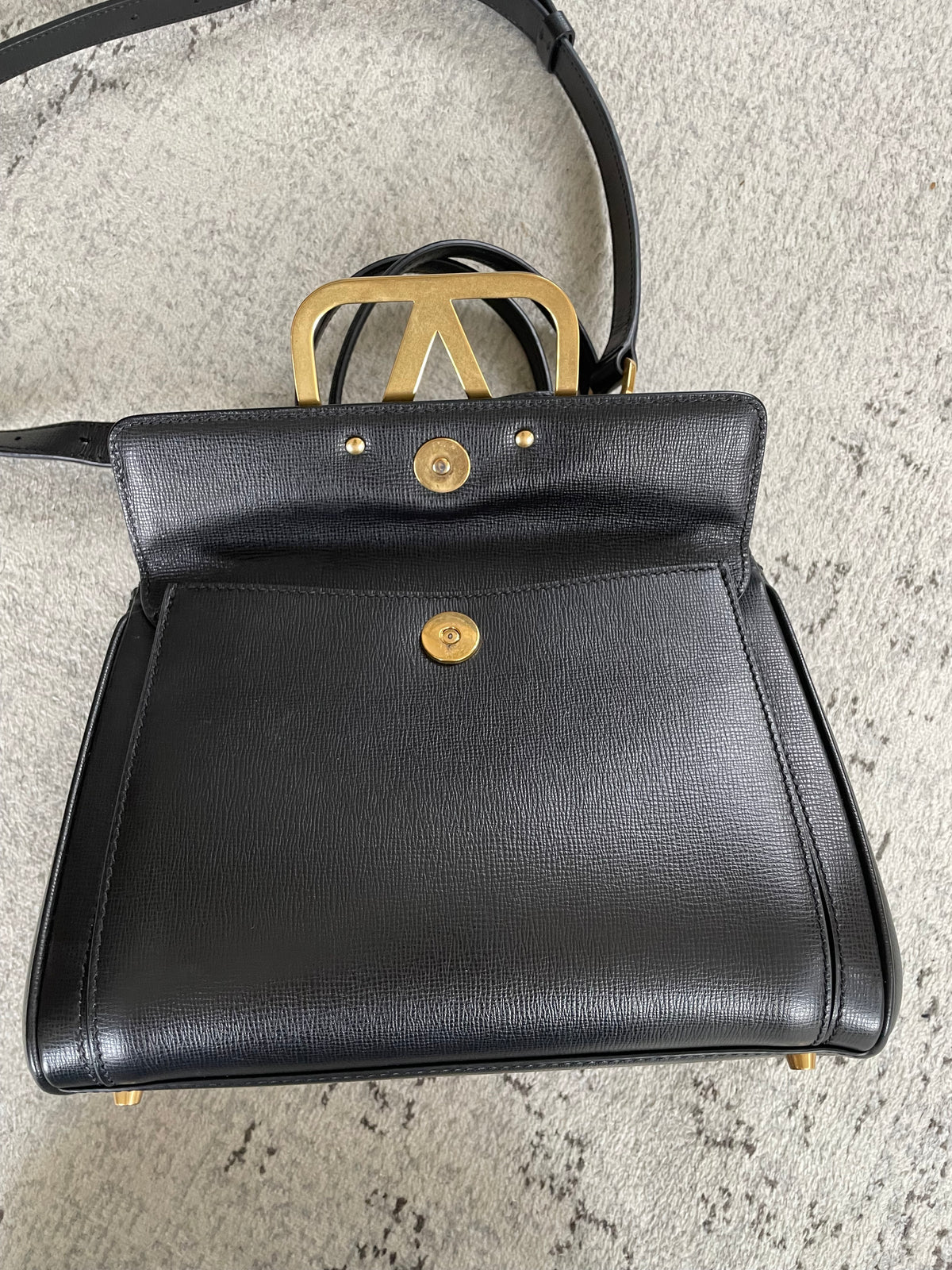 Preloved Valentino Garavani Rockstud Alcove Top-Handle Bag, medium