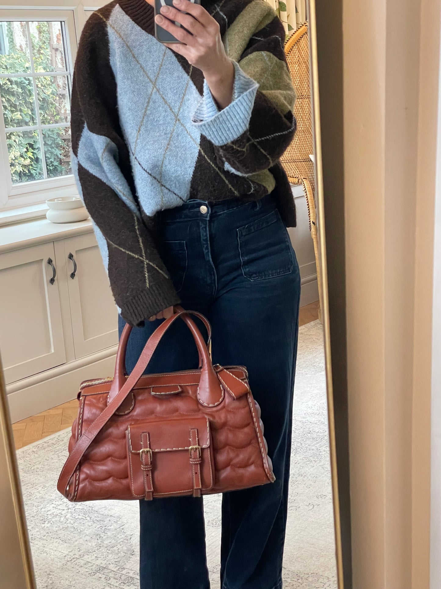 Preloved Chloe Edith Satchel Tote Bag, Medium