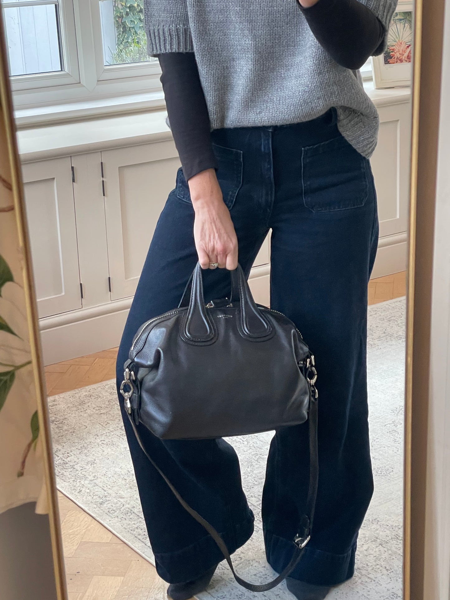 Preloved Givenchy Nightingale Shoulder Tote Bag, Small