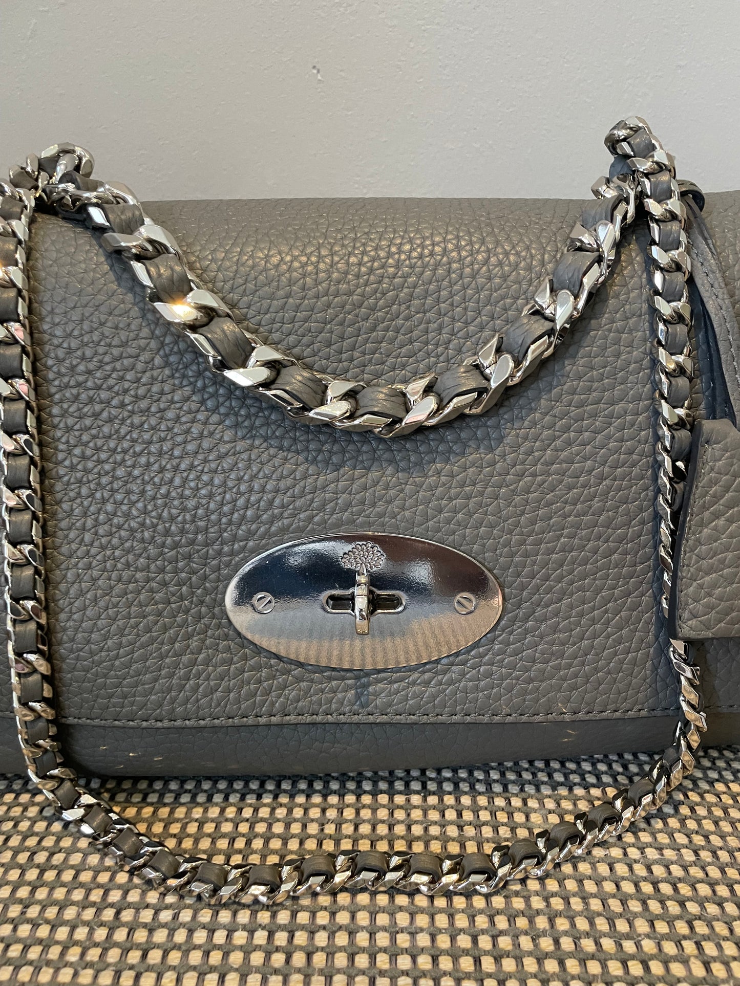 Preloved Mulberry Lily Top Handle Shoulder Bag