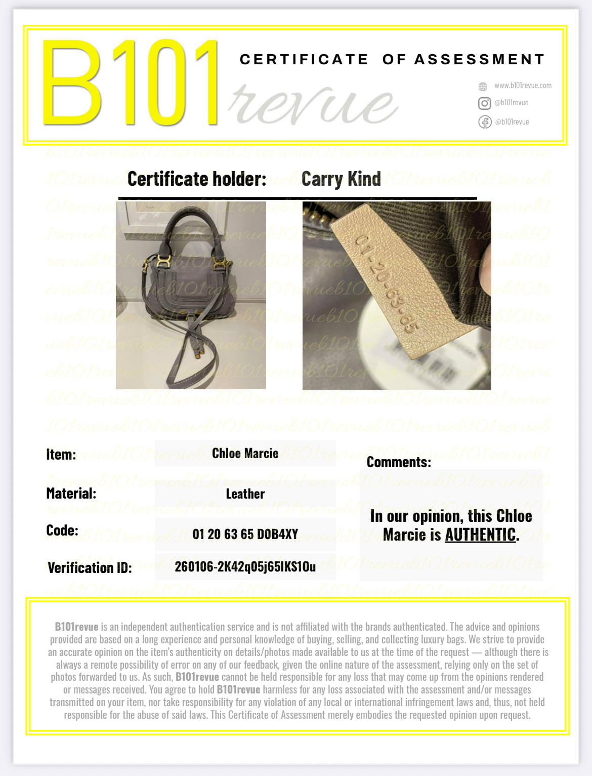 Preloved Chloe Marcie Satchel Bag with Long Strap, Small