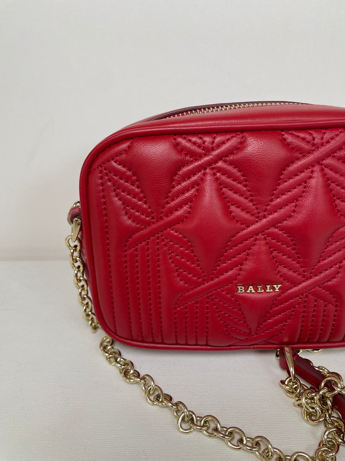 Preloved Bally Quilted Shoulder Bag