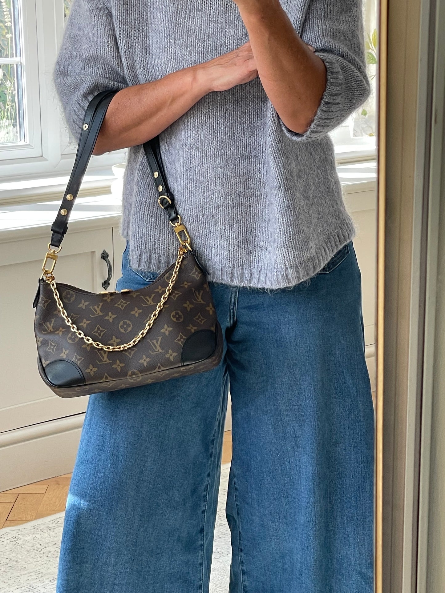 Preloved Louis Vuitton Boulogne NM PM Shoulder Bag