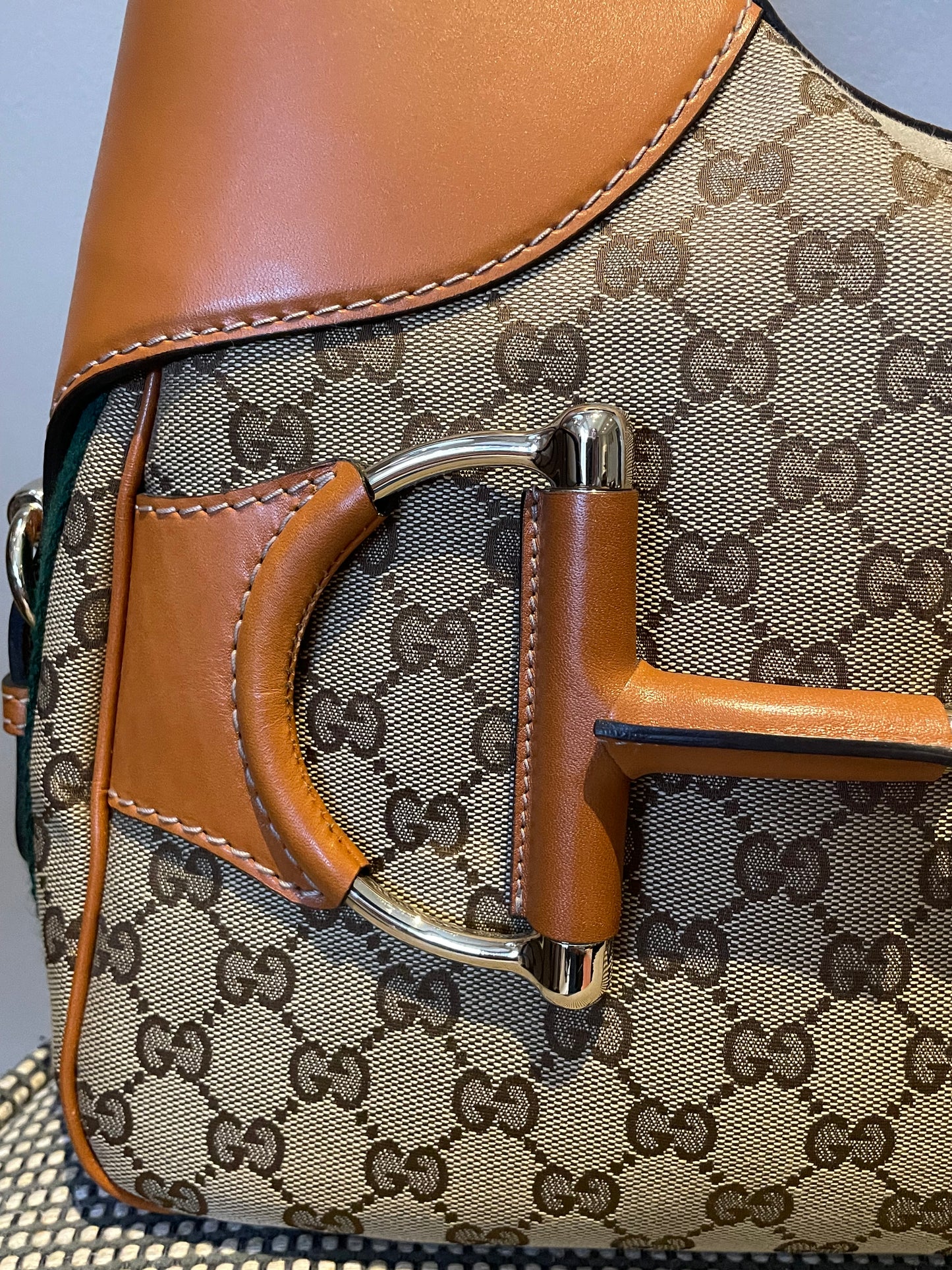 Preloved Gucci GG Heritage Horsebit Hobo Bag