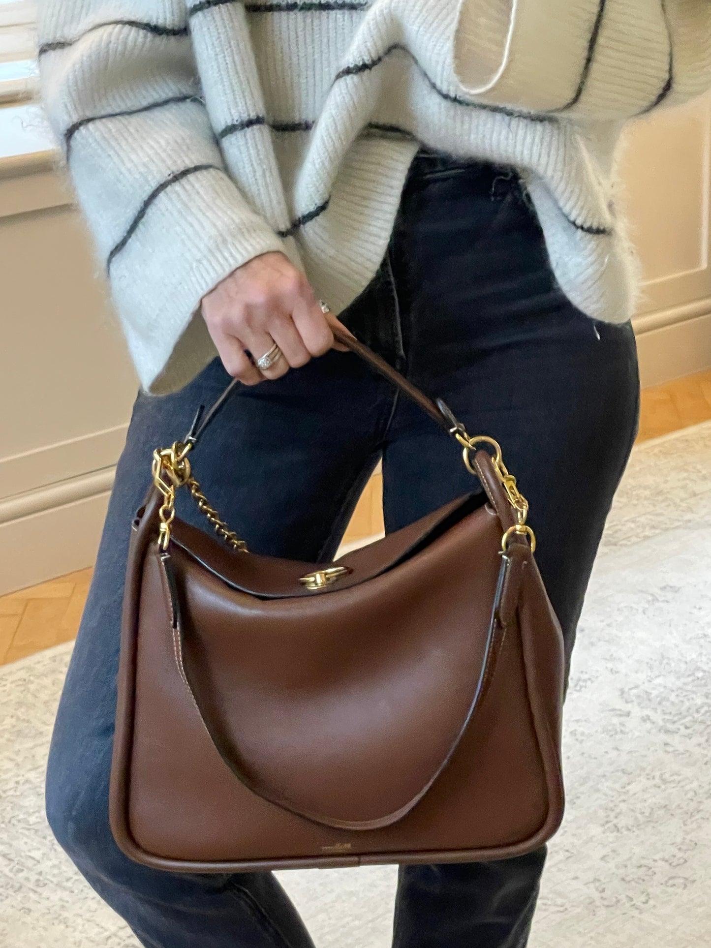 Preloved Mulberry Leighton Shoulder Bag, Medium