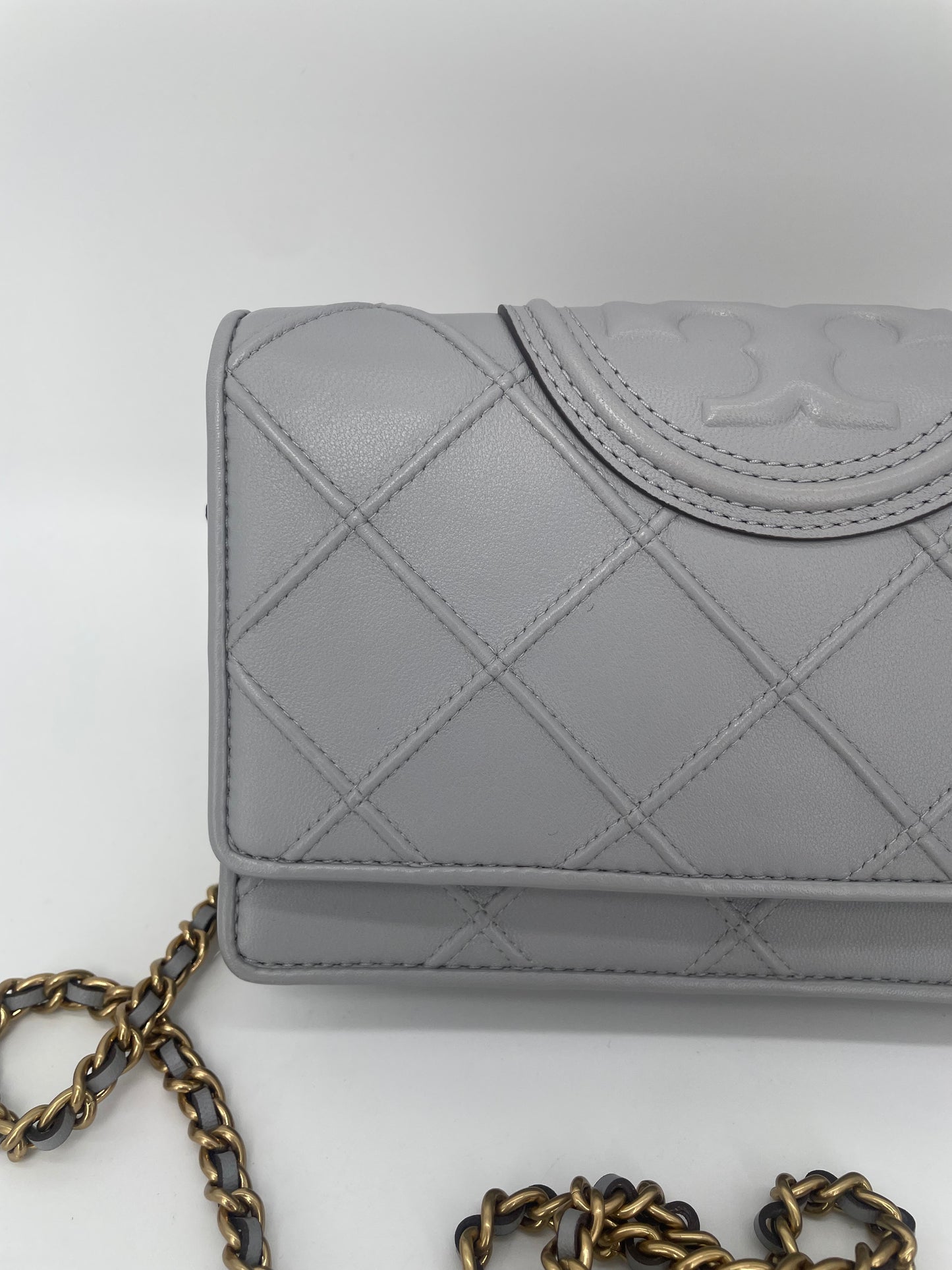 Preloved Tory Burch Fleming Soft Chain Wallet