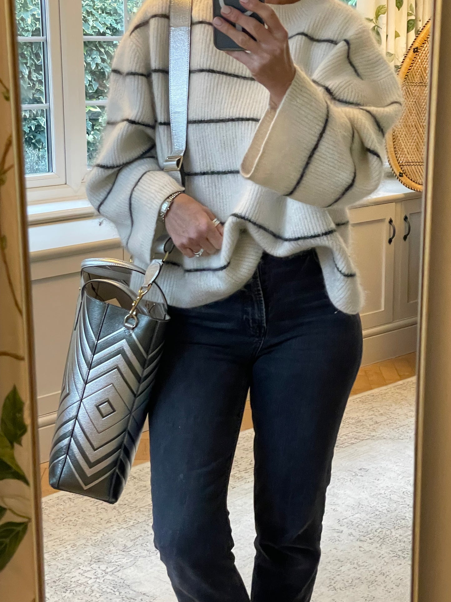 Preloved Anya Hindmarch Ebury Shopping Tote Bag