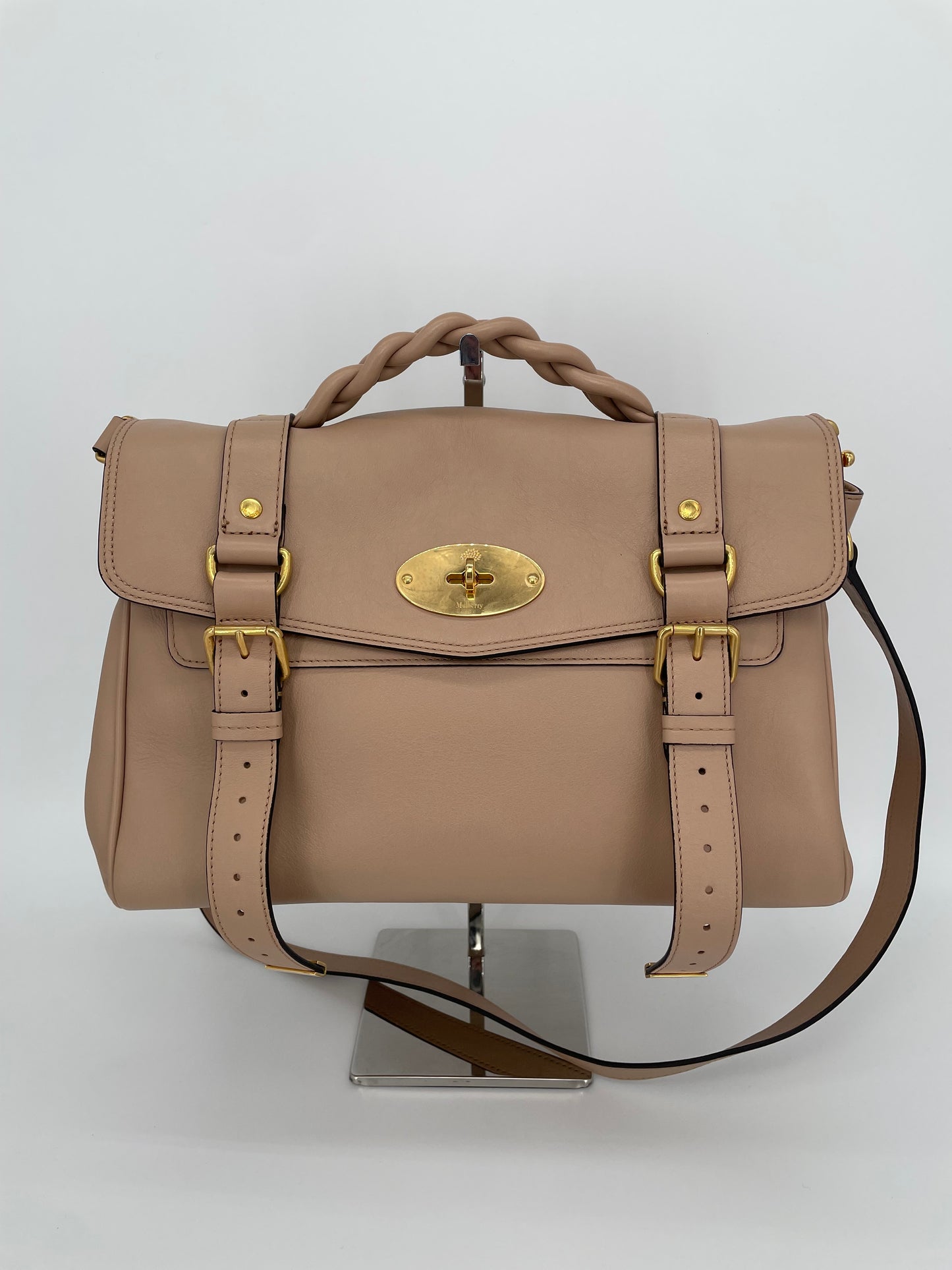 Preloved Mulberry Alexa Satchel Bag, Regular