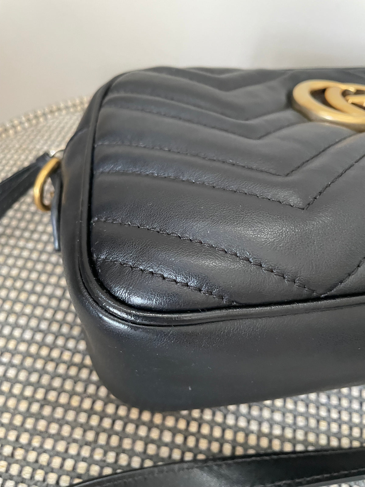 Preloved Gucci Marmont Shoulder Bag, Small