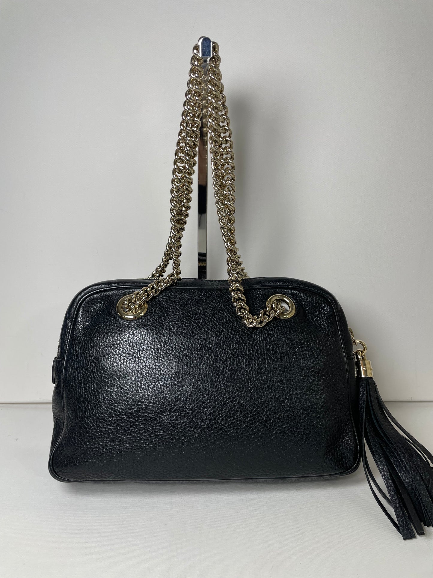 Preloved Gucci Chain Bowling Bag, Small