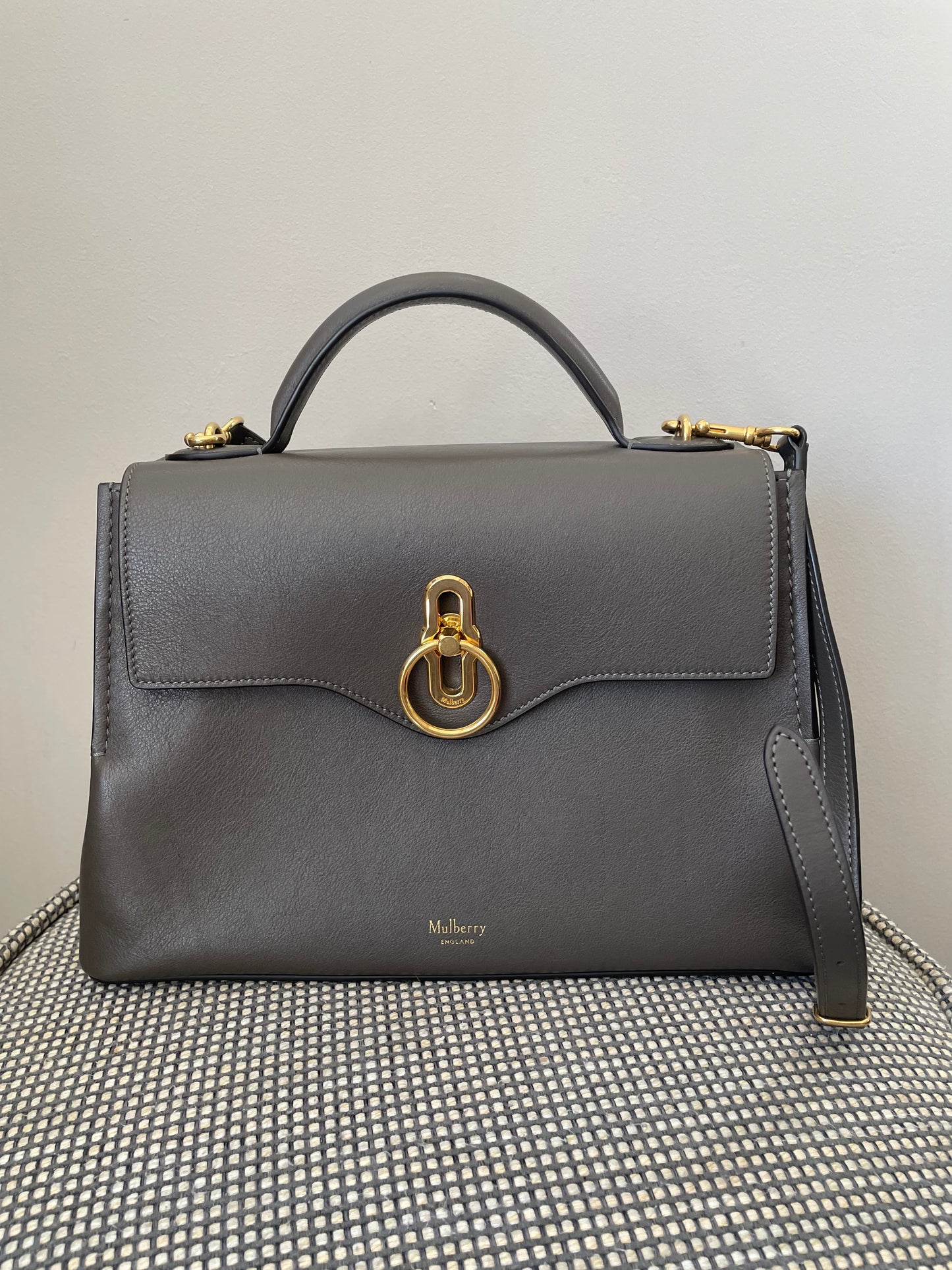 Preloved Mulberry Seaton Top Handle Satchel Bag, Small