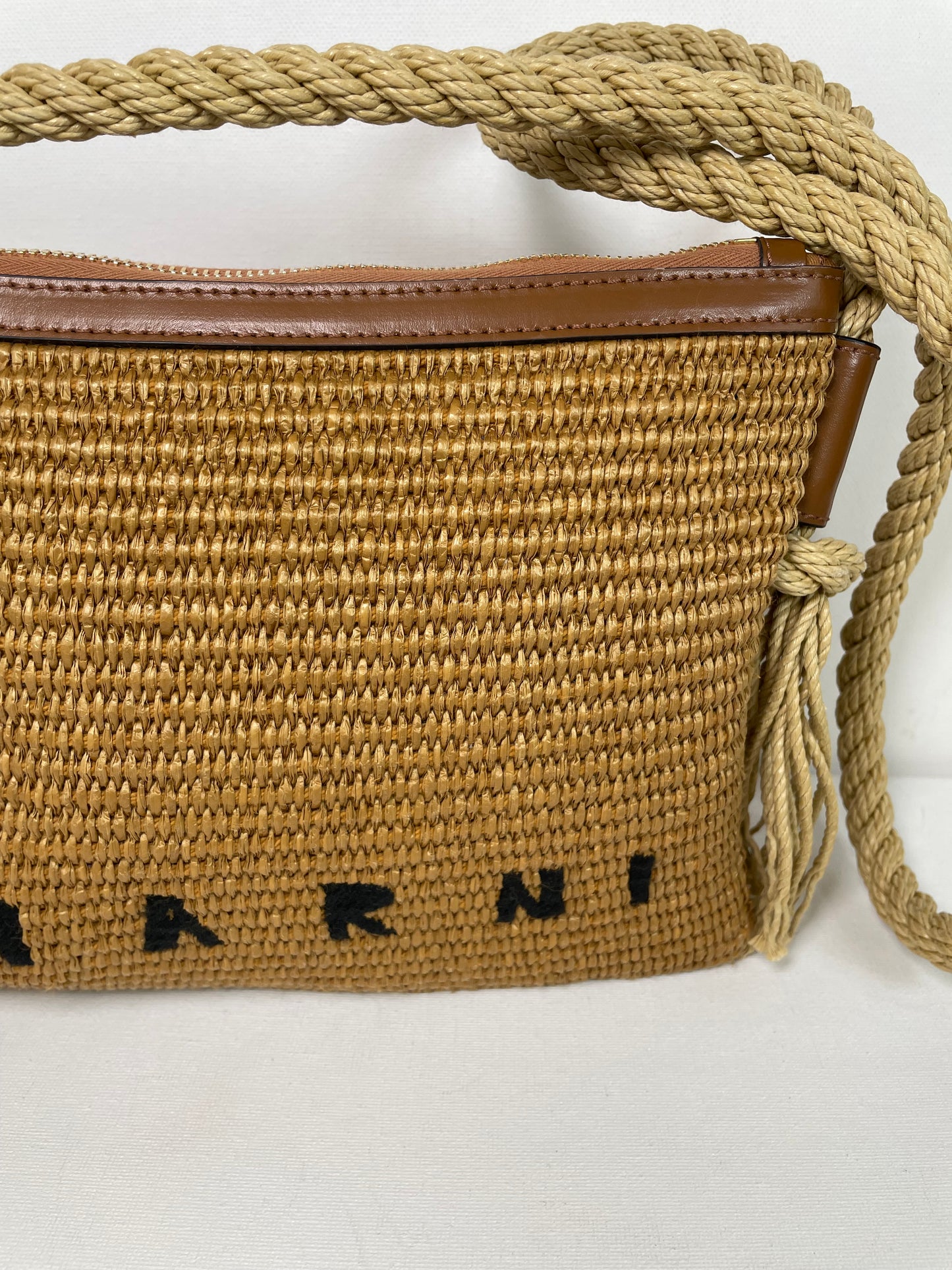 Preloved Marni Marcel Raffia Shoulder Bag
